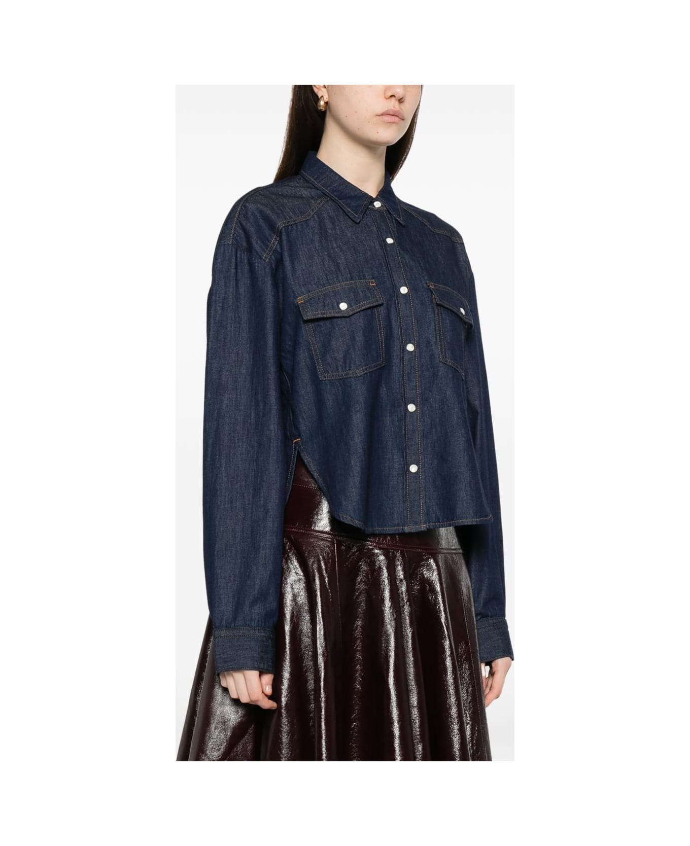 Khaite Grenon Cotton Shirt - Blue