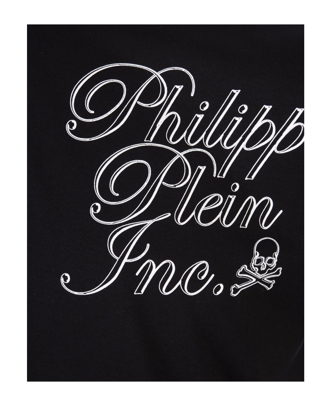 Philipp Plein Black T-shirt With Philipp Plein Tm Print On Front And Back - Black シャツ