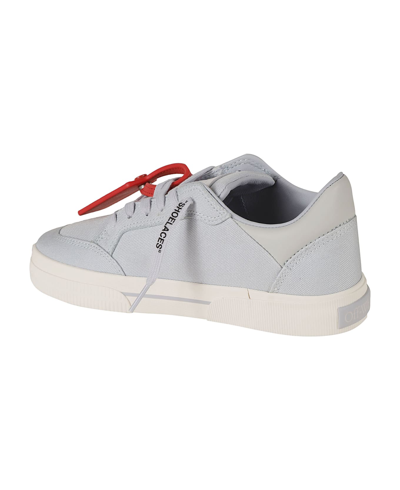 Off-White New Low Vulcanized Canvas Sneakers - Light Blue/White