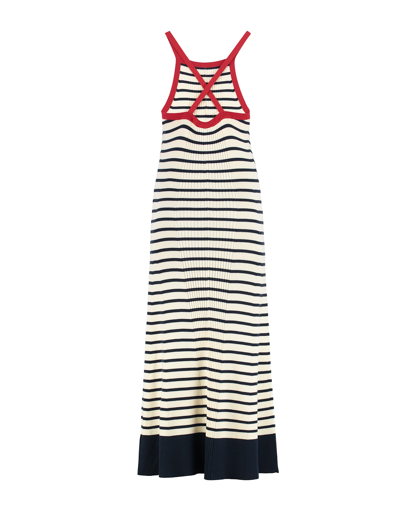 Tommy Hilfiger Sofia Richie Grainge X Tommy Hilfiger - Knitted Striped Dress - panna