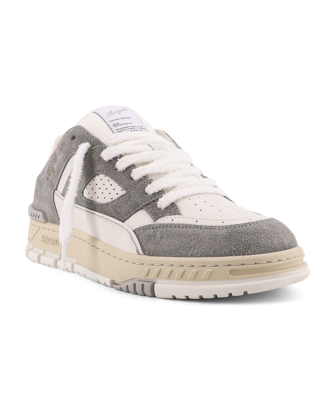 Axel Arigato Area Lo Low-top Suede And Leather Sneakers - GREYWHITE