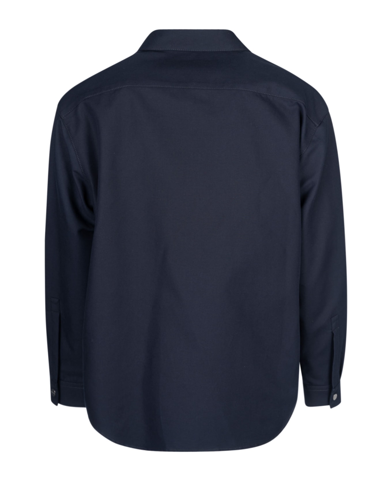 Giorgio Armani Concealed Button Jacket - Night Blue
