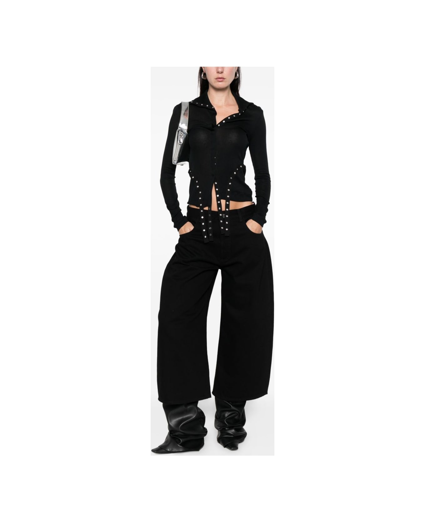 The Attico Denim Cotton Jeans - Black