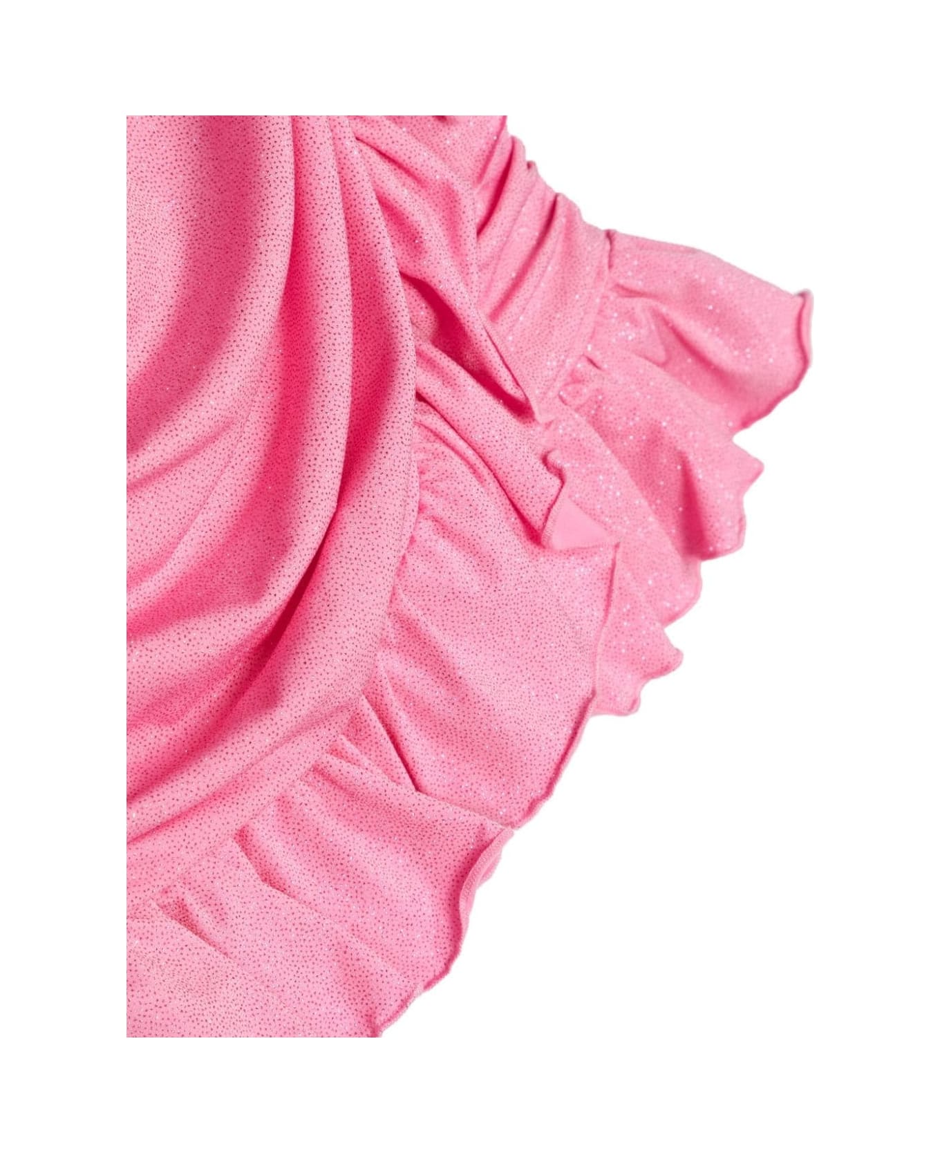 Miss Blumarine Pink Glitter Draped Dress - Pink