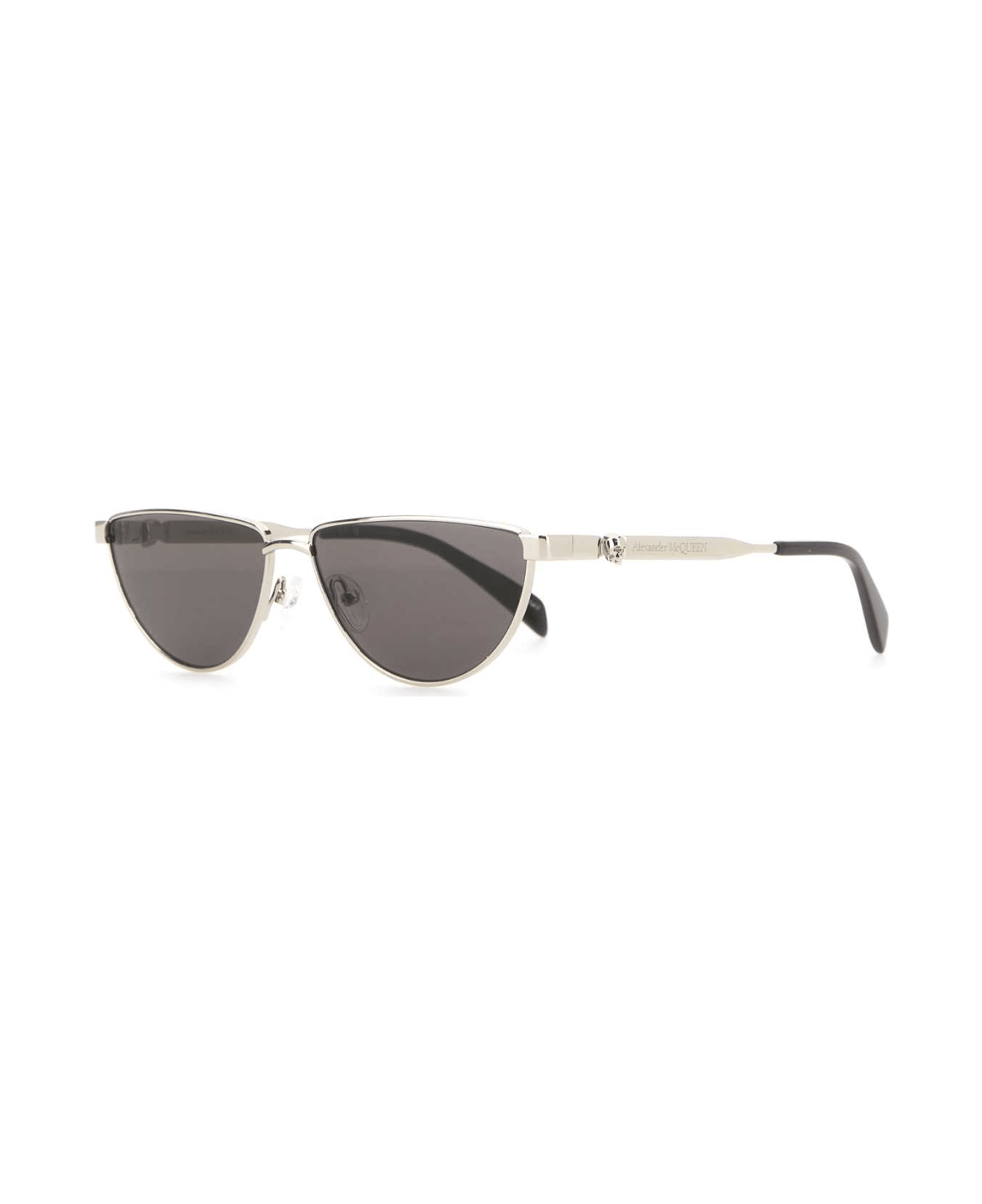 Alexander McQueen Silver Metal Sunglasses - SILVERSILVERSMOKE