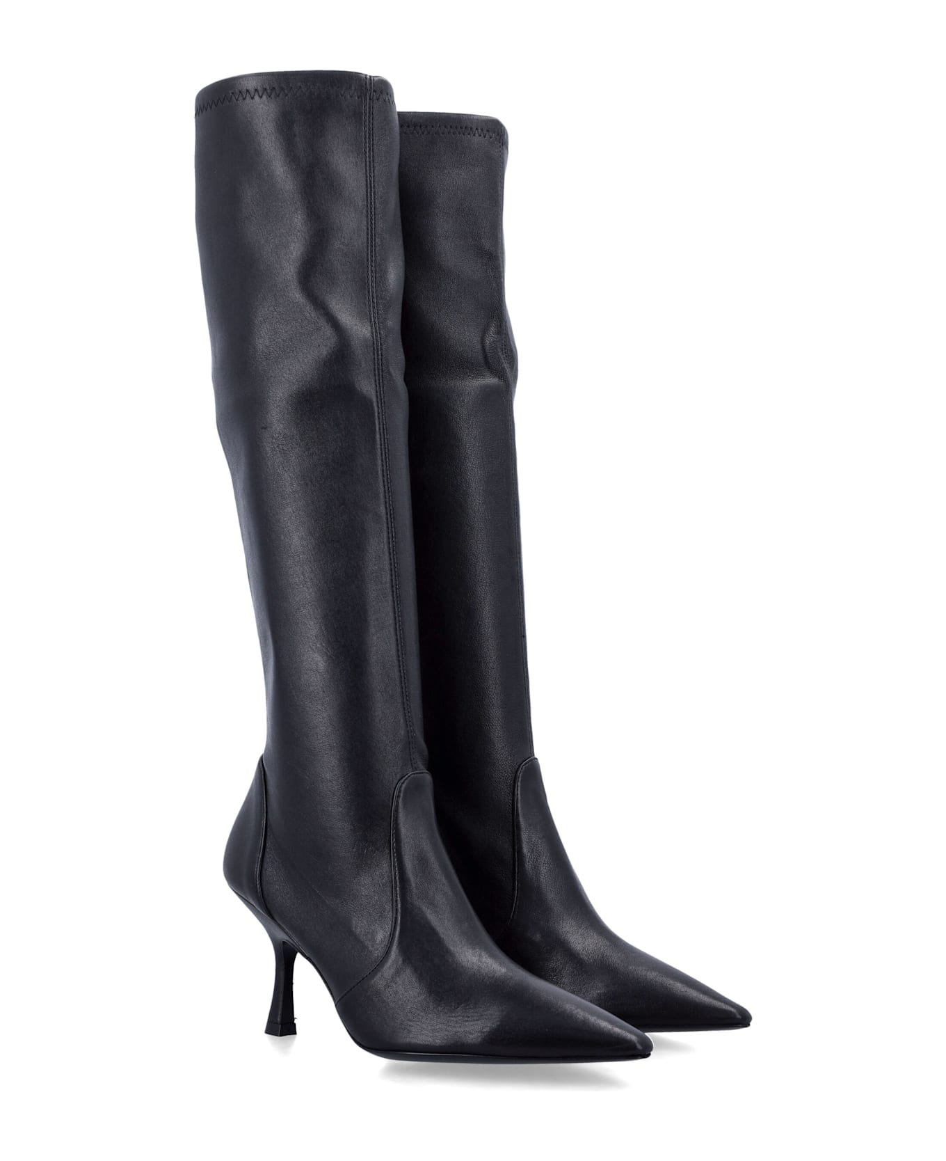 Stuart Weitzman Naomi 75 Stretch Boot - BLACK