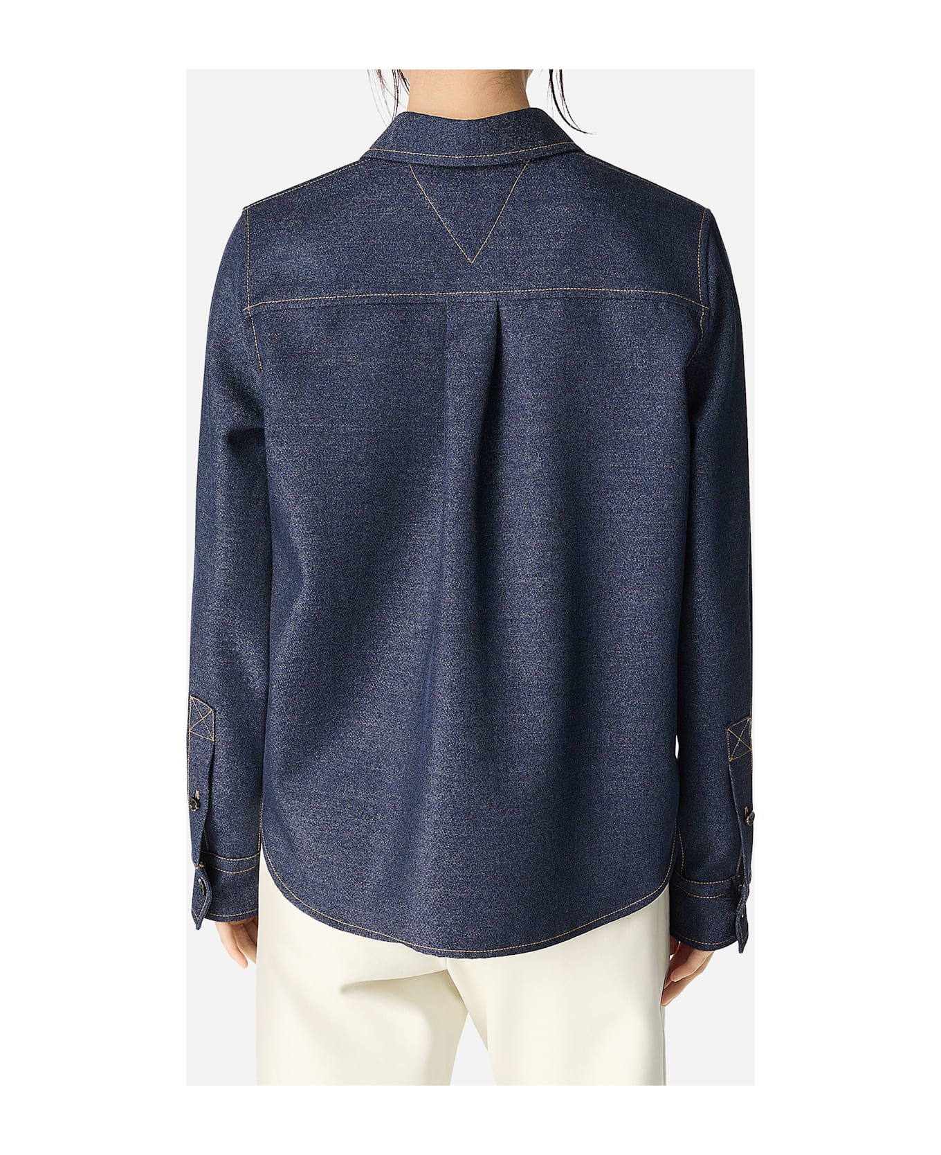 Bottega Veneta Wool Shirt - Blue