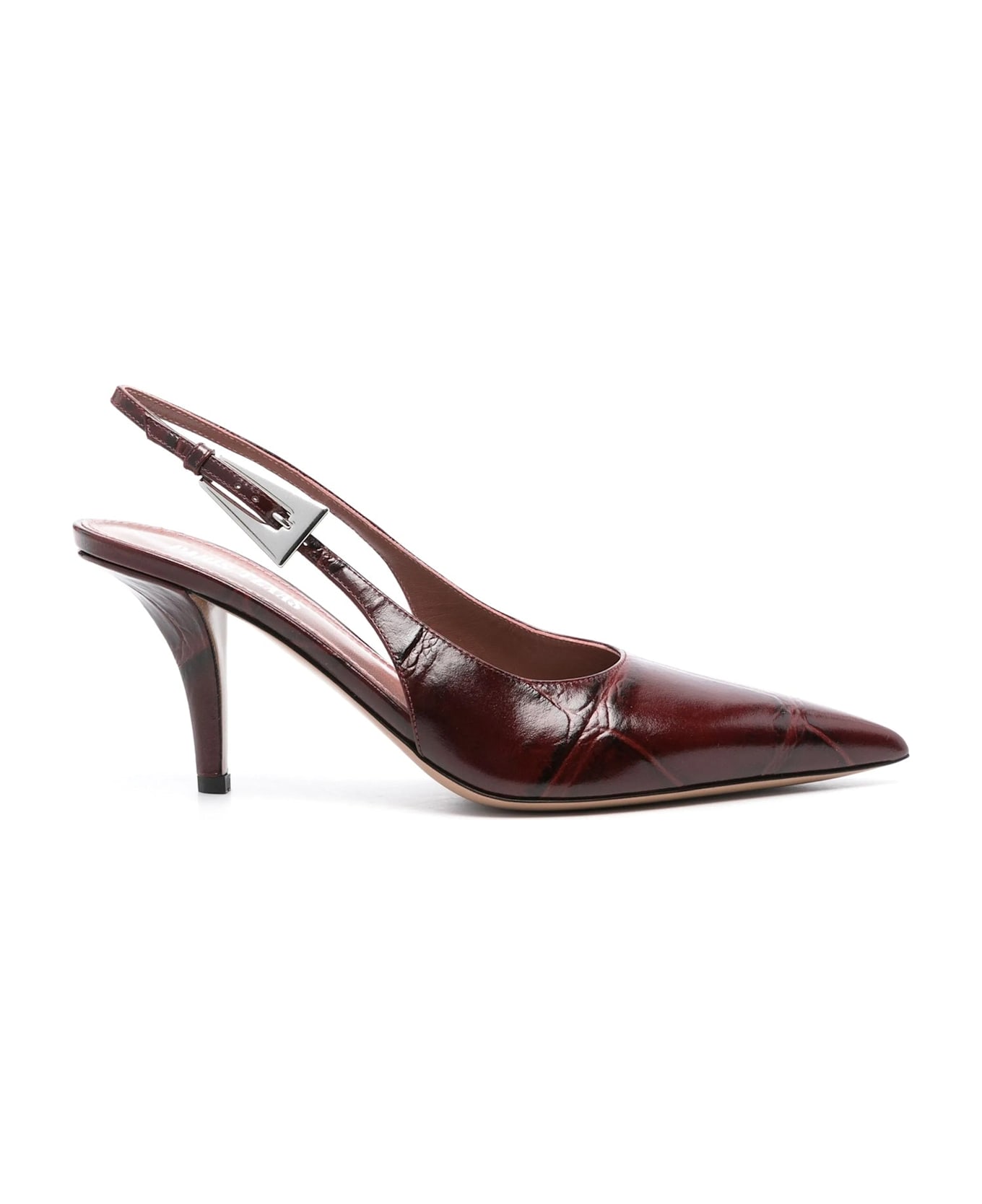 Paris Texas Jessica Leather Slingback Pumps - Red