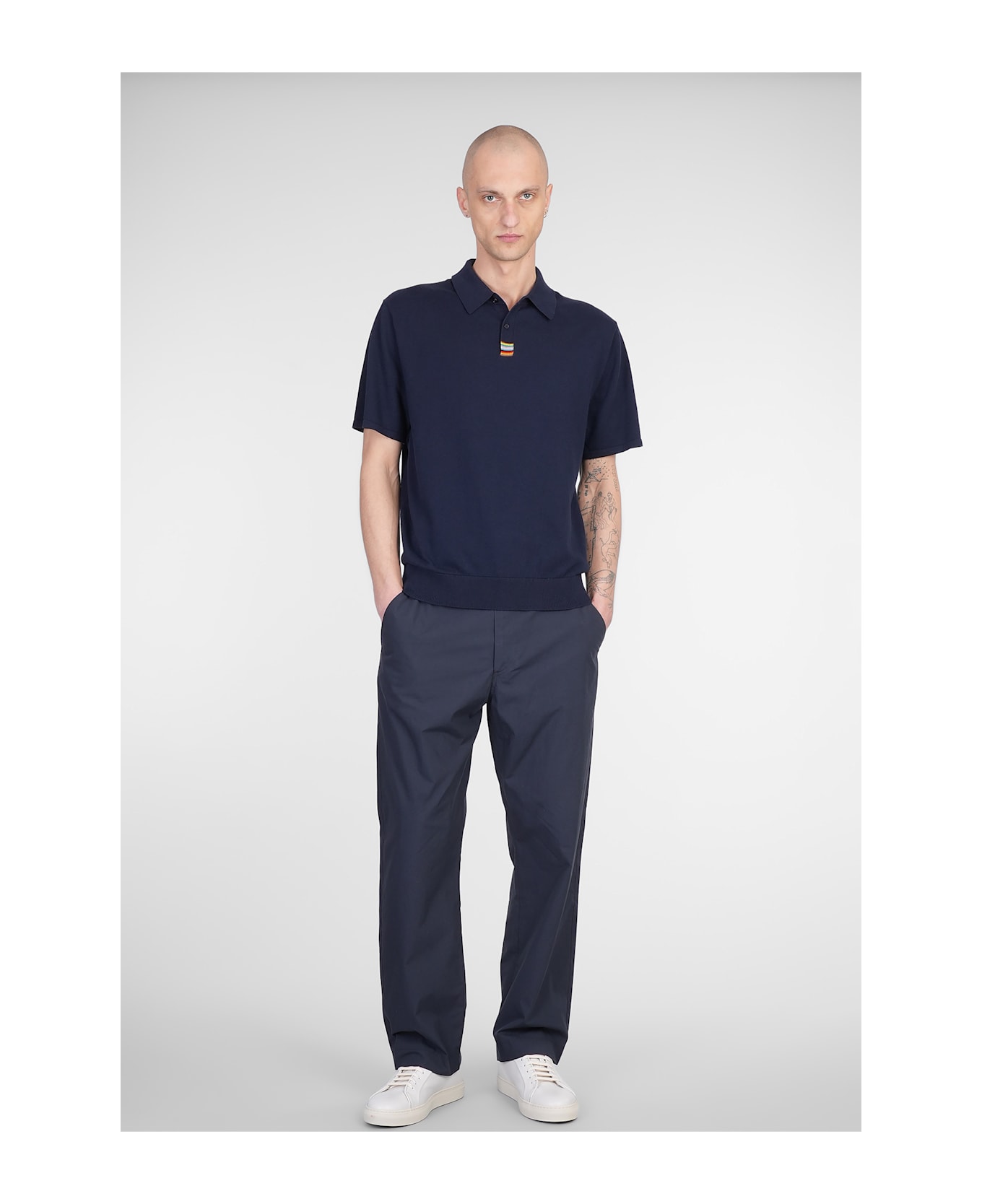 Paul Smith Polo In Blue Cotton - blue