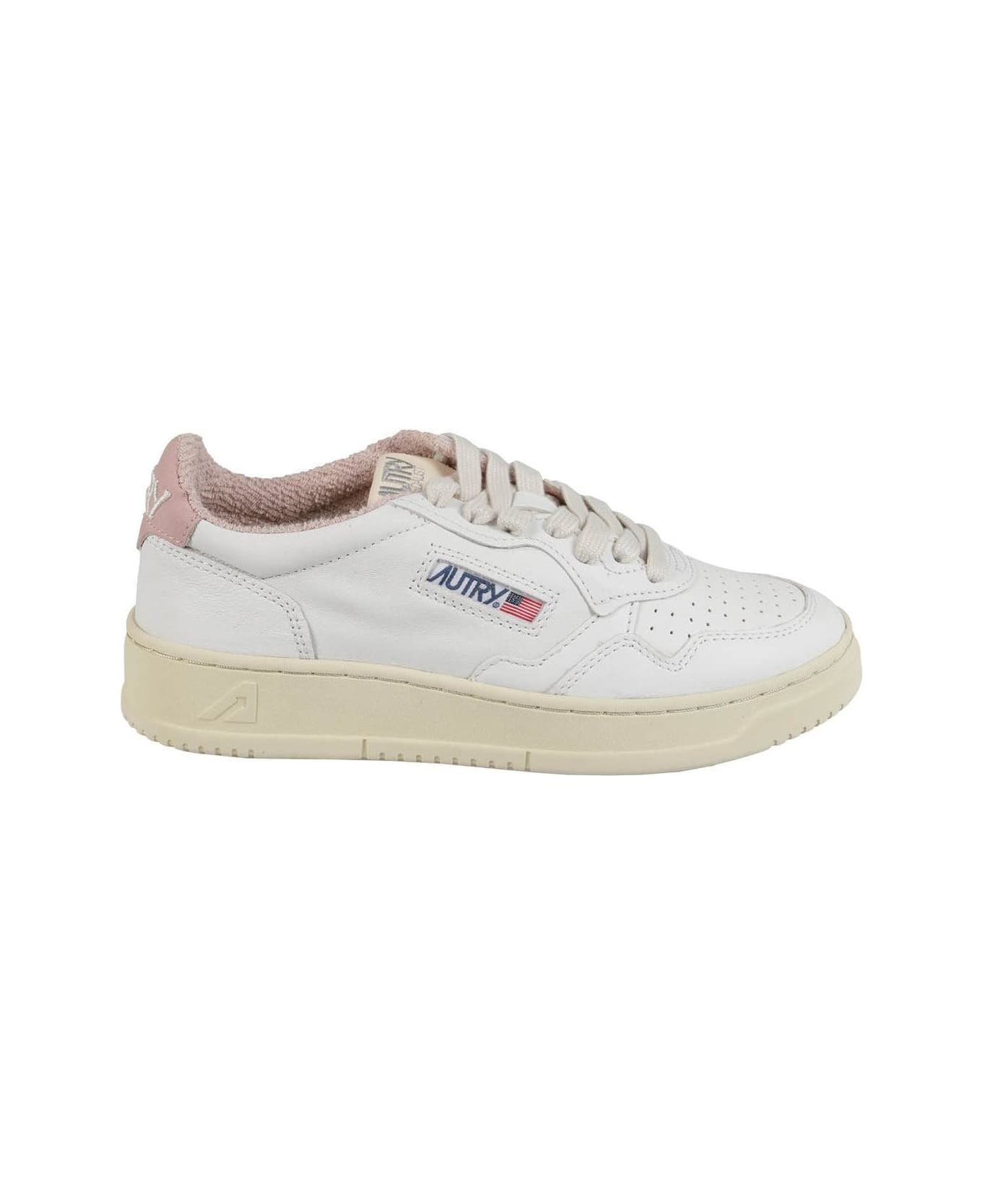Autry Medalist Low Wom Sneakers - White Powder