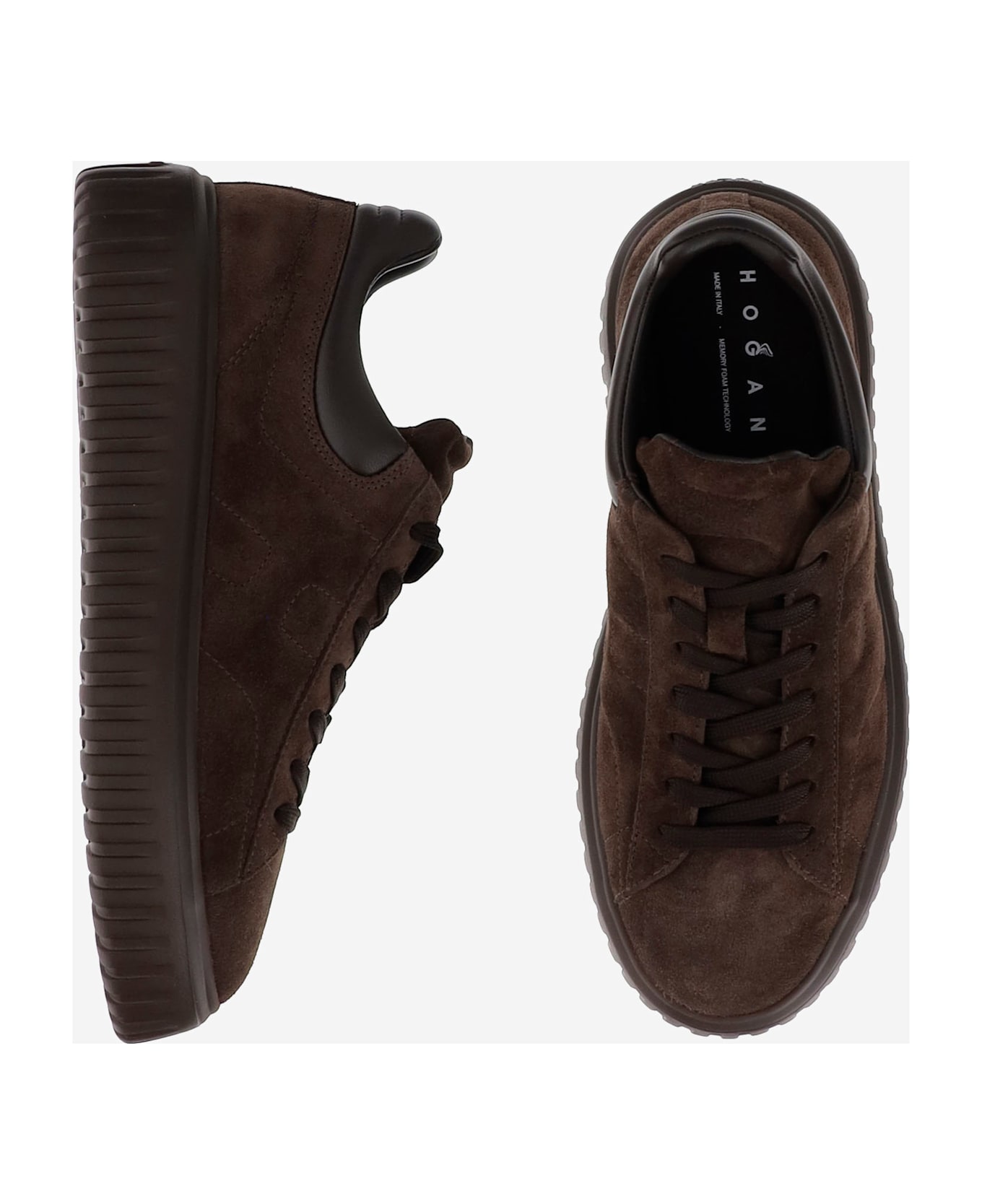 Hogan H-stripes Sneakers - Marrone scuro