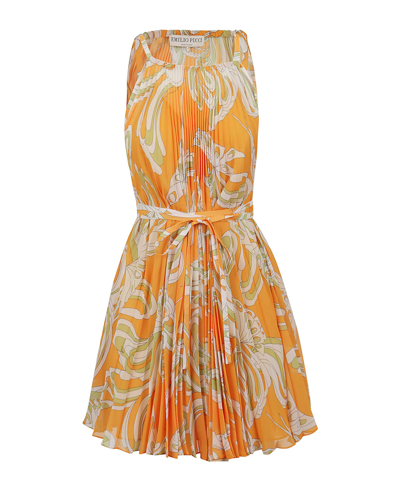 Pucci Dress+slip - Georgette Poly - Arancio