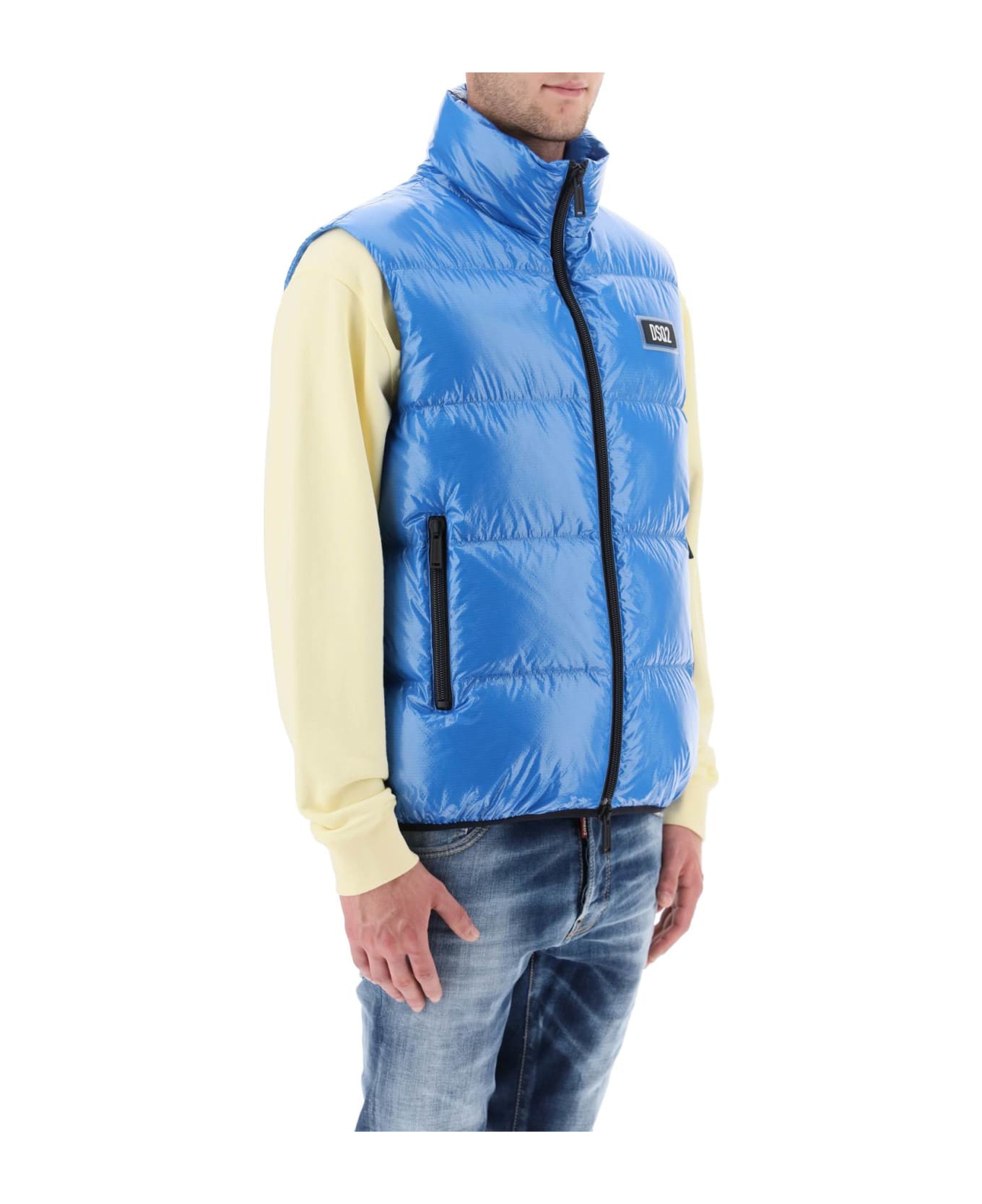 Dsquared2 Quilted Down Vest - Blue