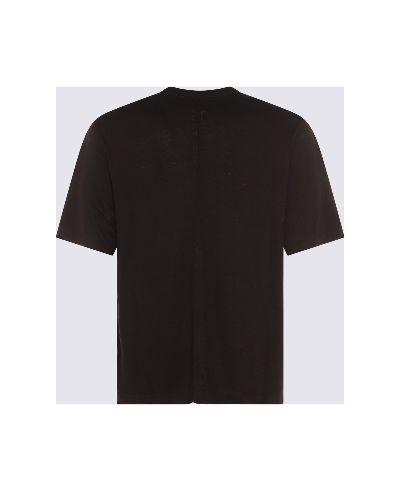 Rick Owens Black Cotton T-shirt - Black