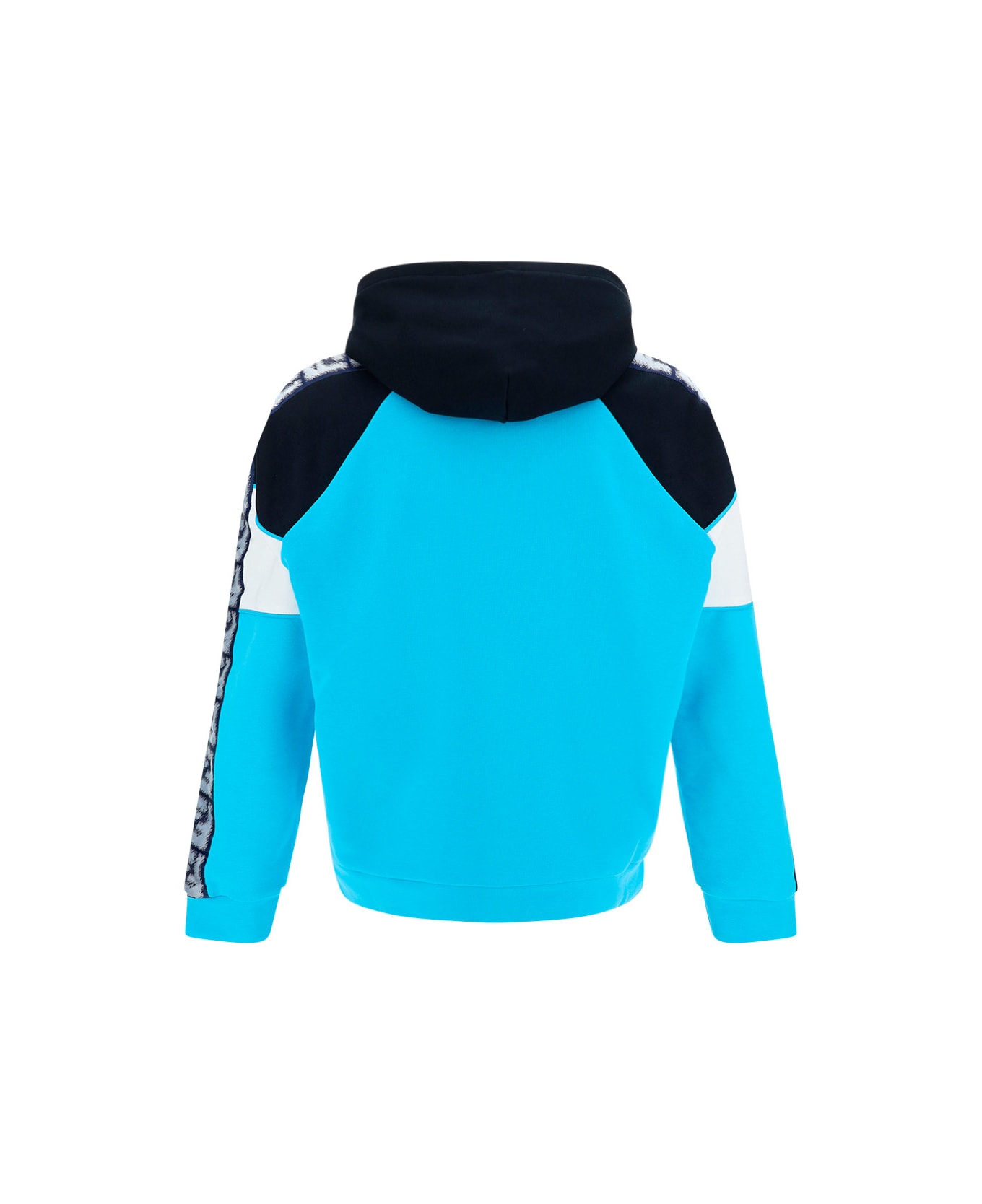 Fendi Logo Hooded Sweatshirt - Blue フリース
