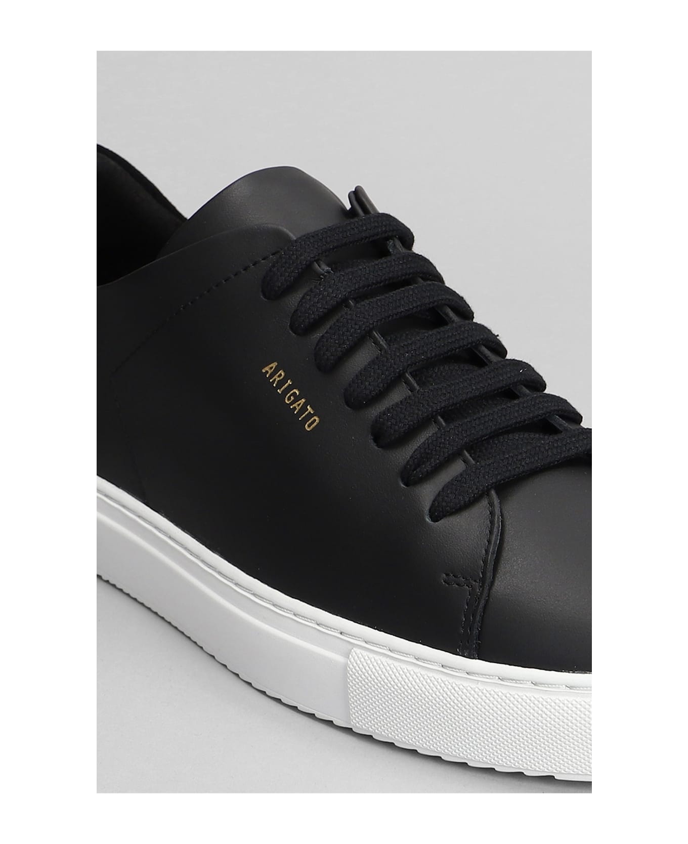 Axel Arigato Clean 90 Sneakers In Black Suede And Leather - Nero bianco