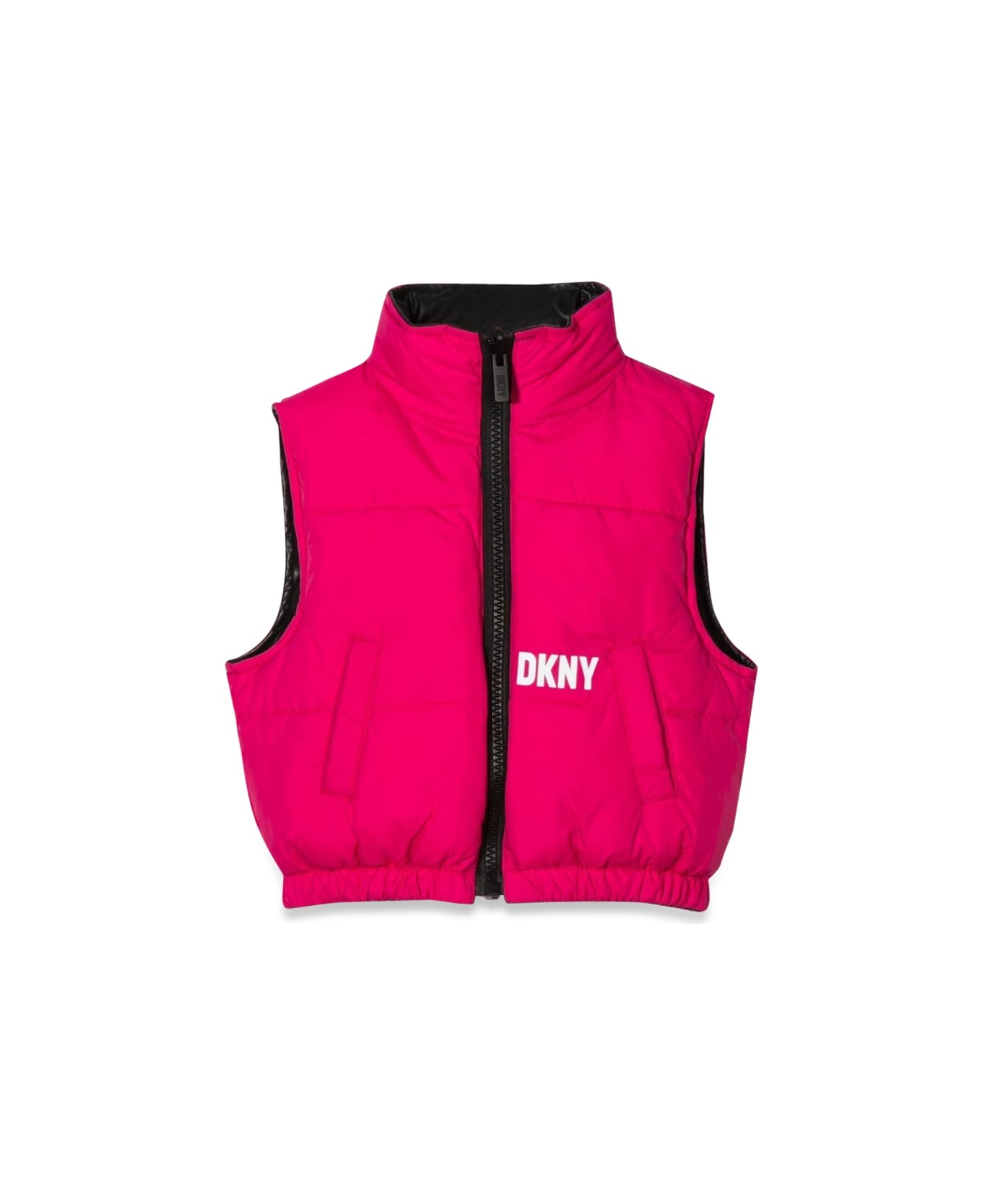 DKNY Reversible Sleeveless Down Jacket - BLACK コート＆ジャケット