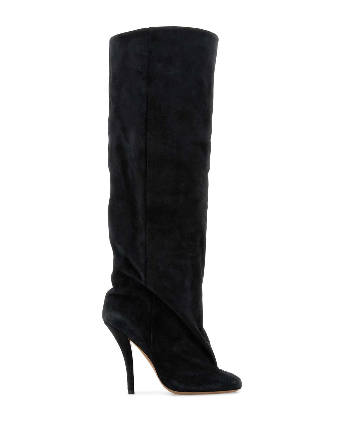Paris Texas Slate Suede Esther Boots - OFFBLACK