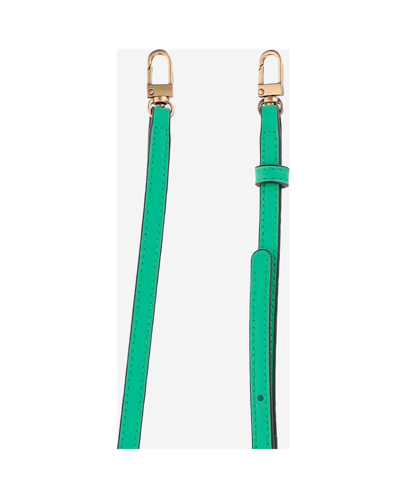 Pinko Leather Clutch Bag With Logo - Green