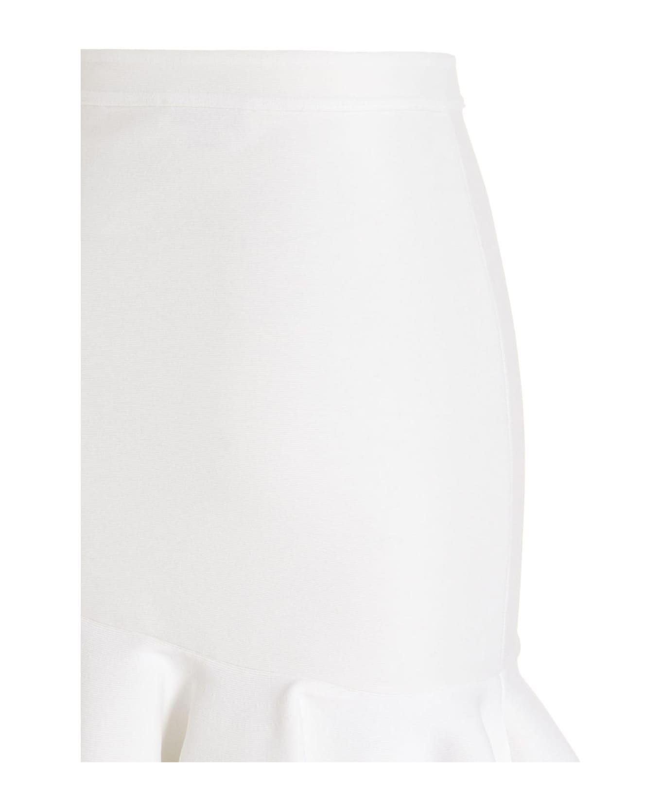 Alexander McQueen 'ruffle' Skirt - White