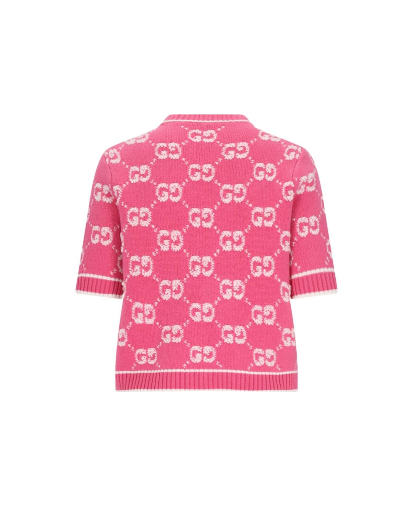 Gucci 'gg Bouclé' Sweater - BALOONPINK