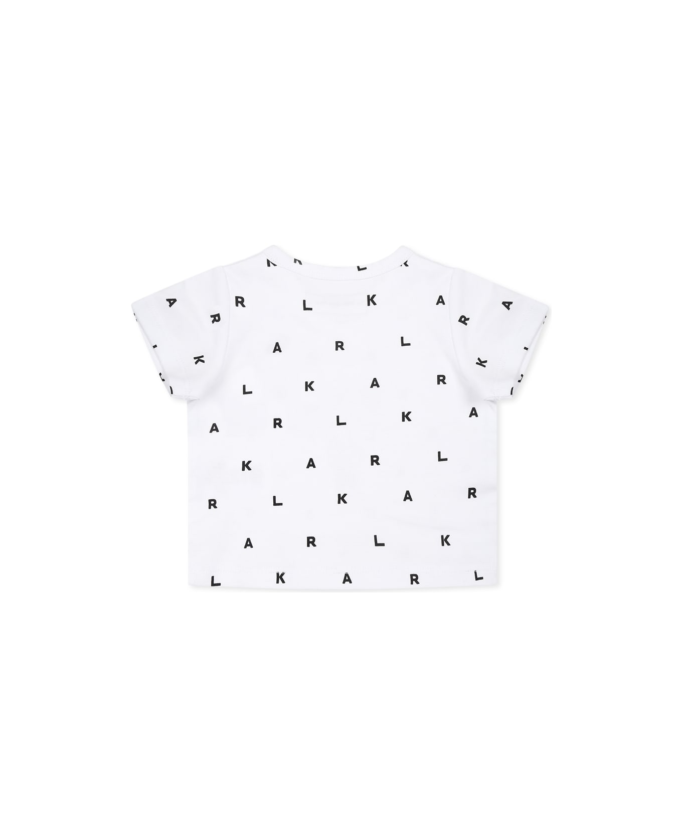Karl Lagerfeld Kids Black Suit For Babykids With Karl Lagerfeld Print - Black