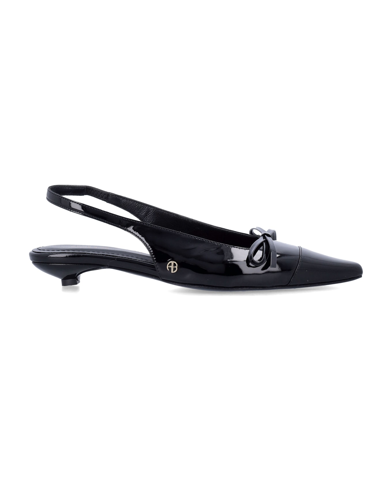 Anine Bing Zoey Slingback - BLACK