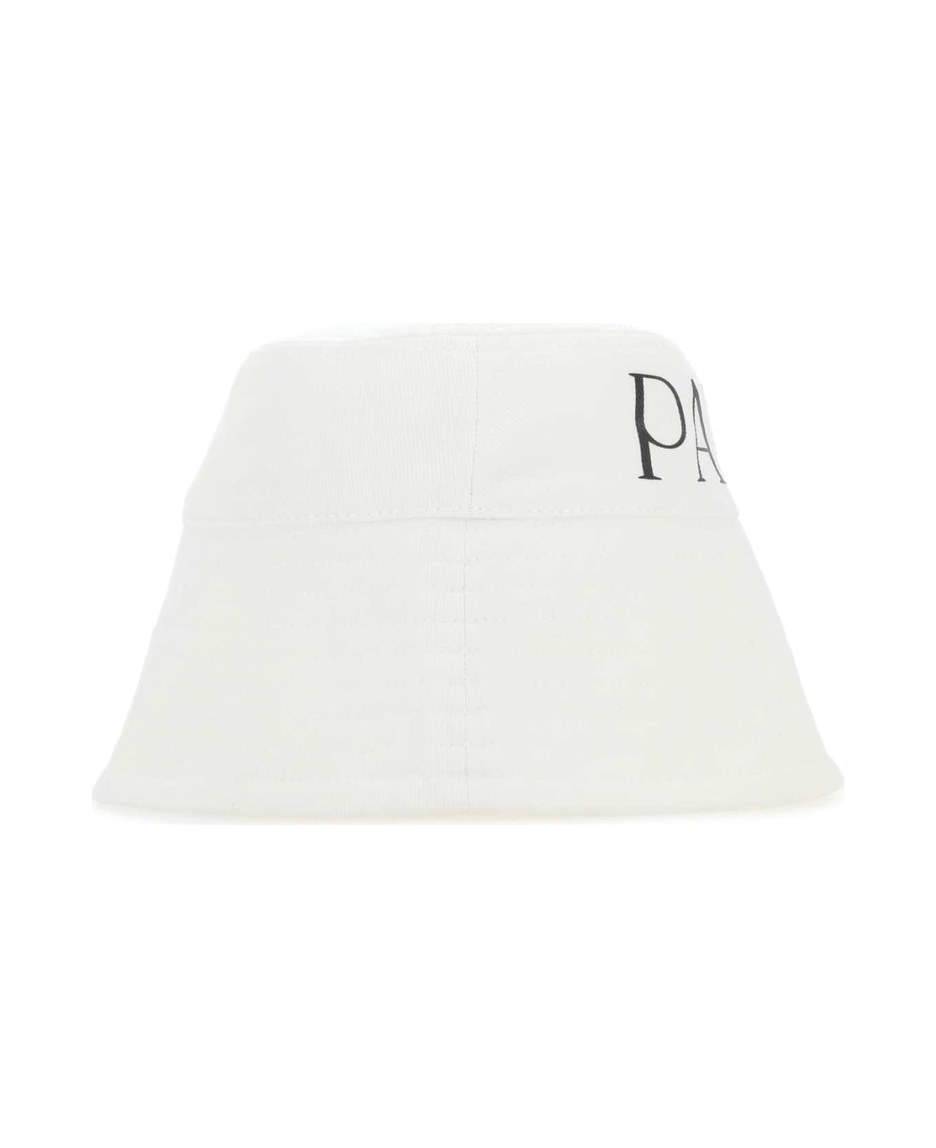 Patou White Canvas Hat - 001W