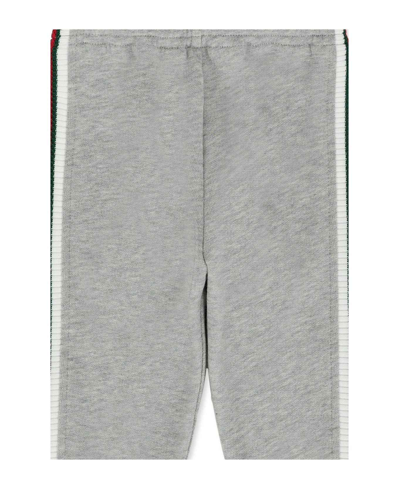 Gucci Grey Trousers For Baby Boy With Web Detail - Grey