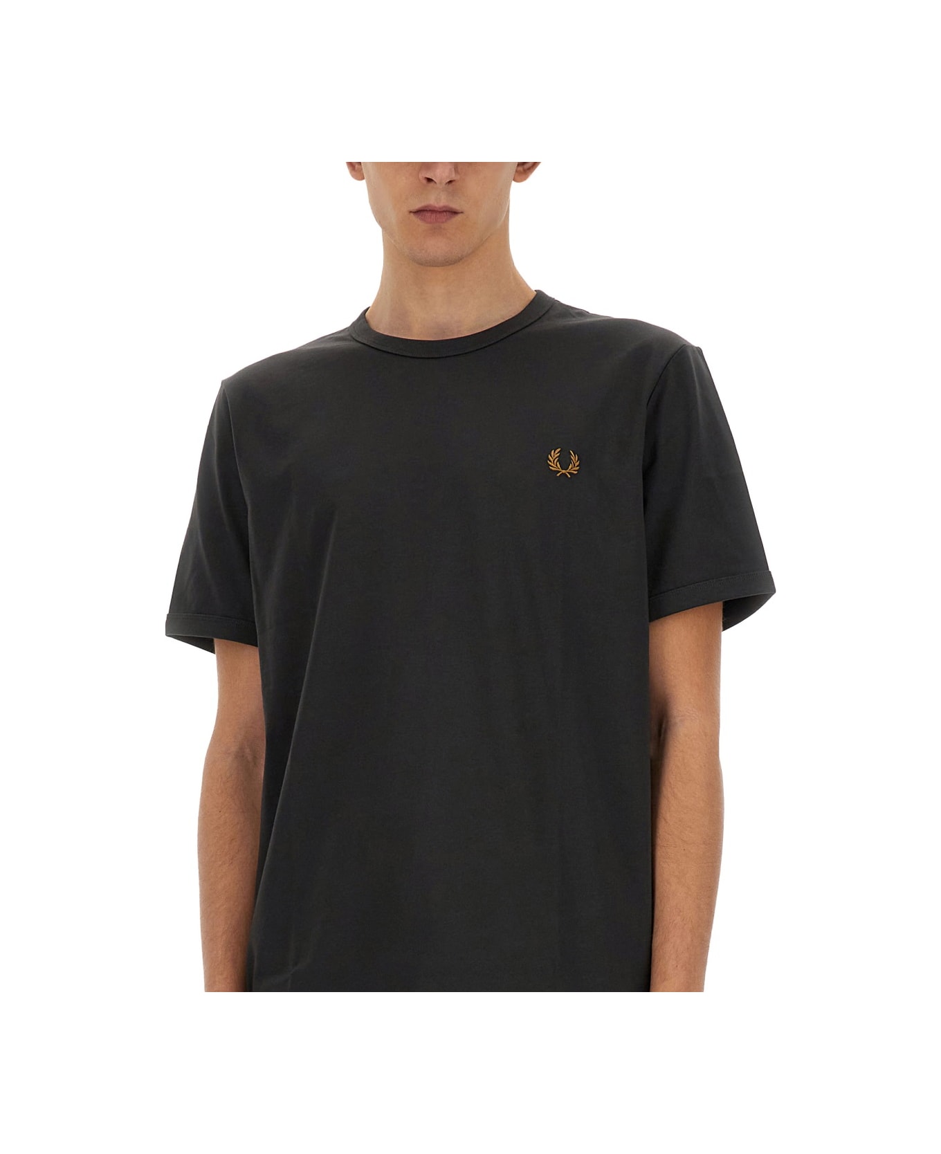 Fred Perry T-shirt With Logo - GREY