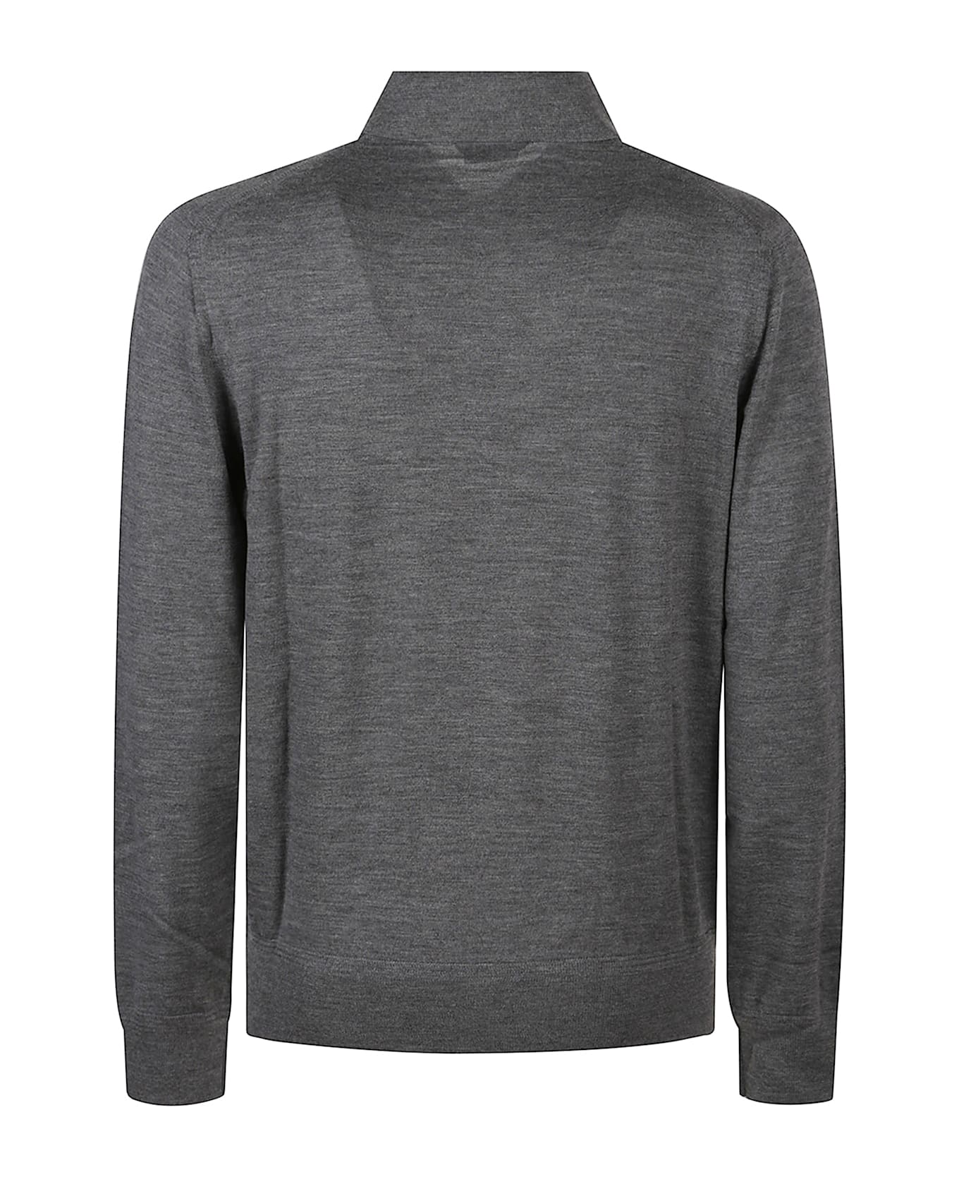 Tom Ford Long-sleeved Polo Shirt - GREY
