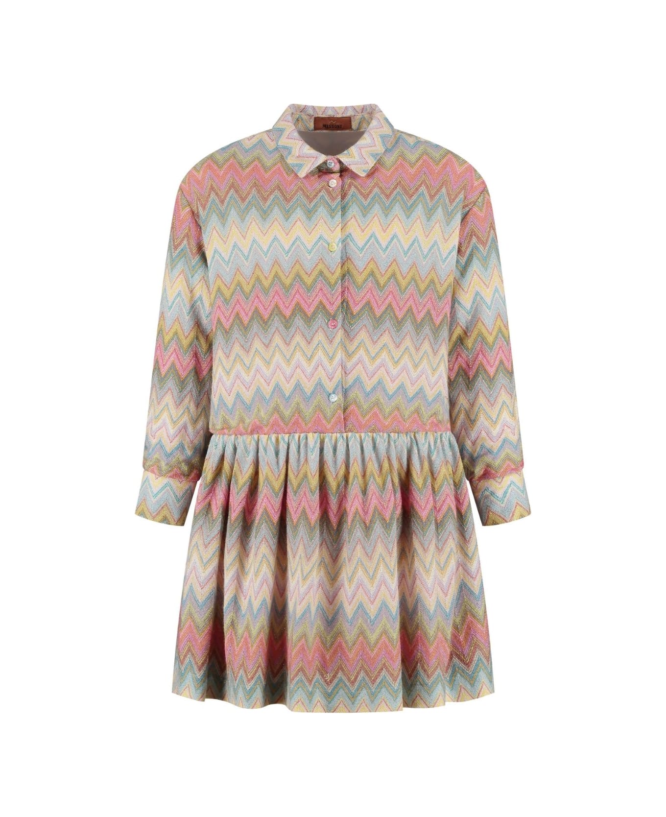 Missoni Kids Abito Con Motivo A Zigzag - Multicolor