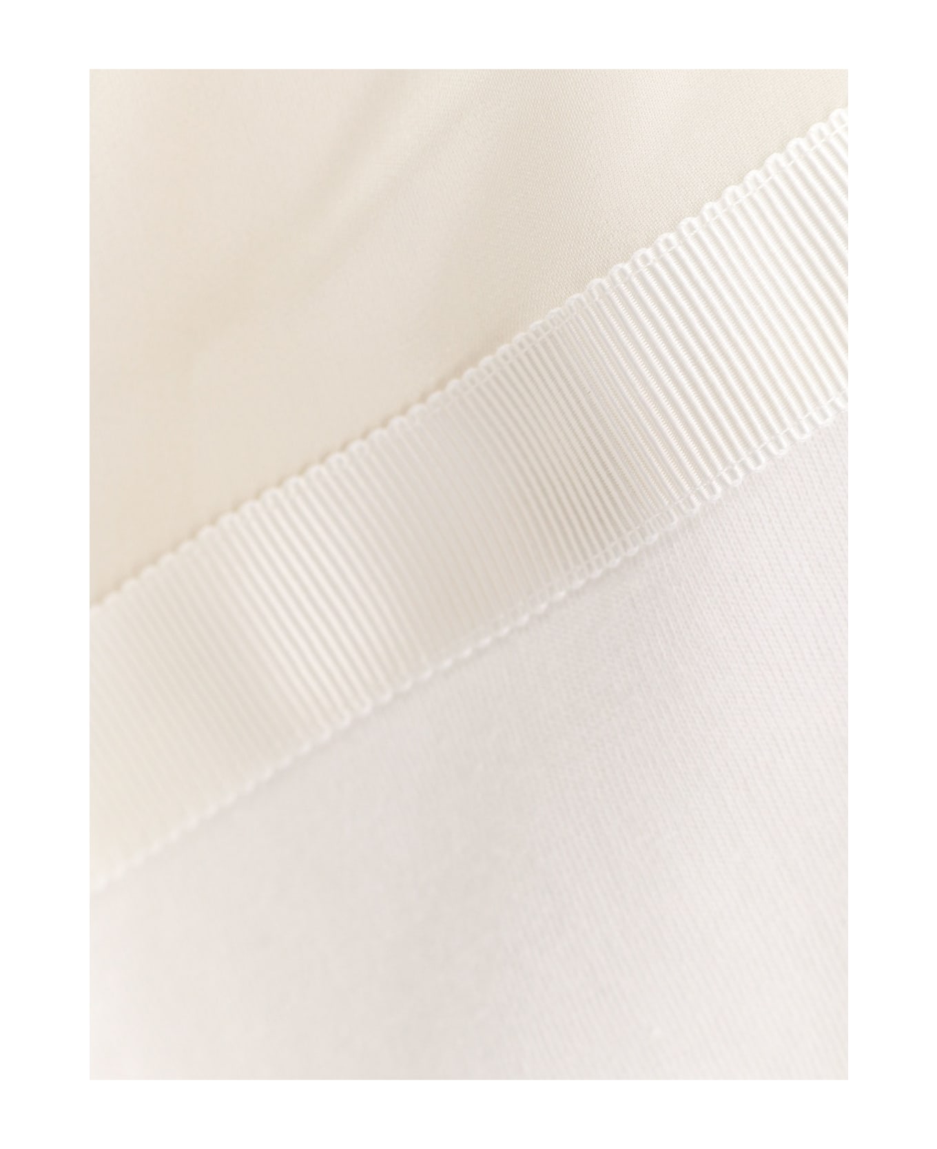Sacai Draw Stringed Hem T-shirt - White