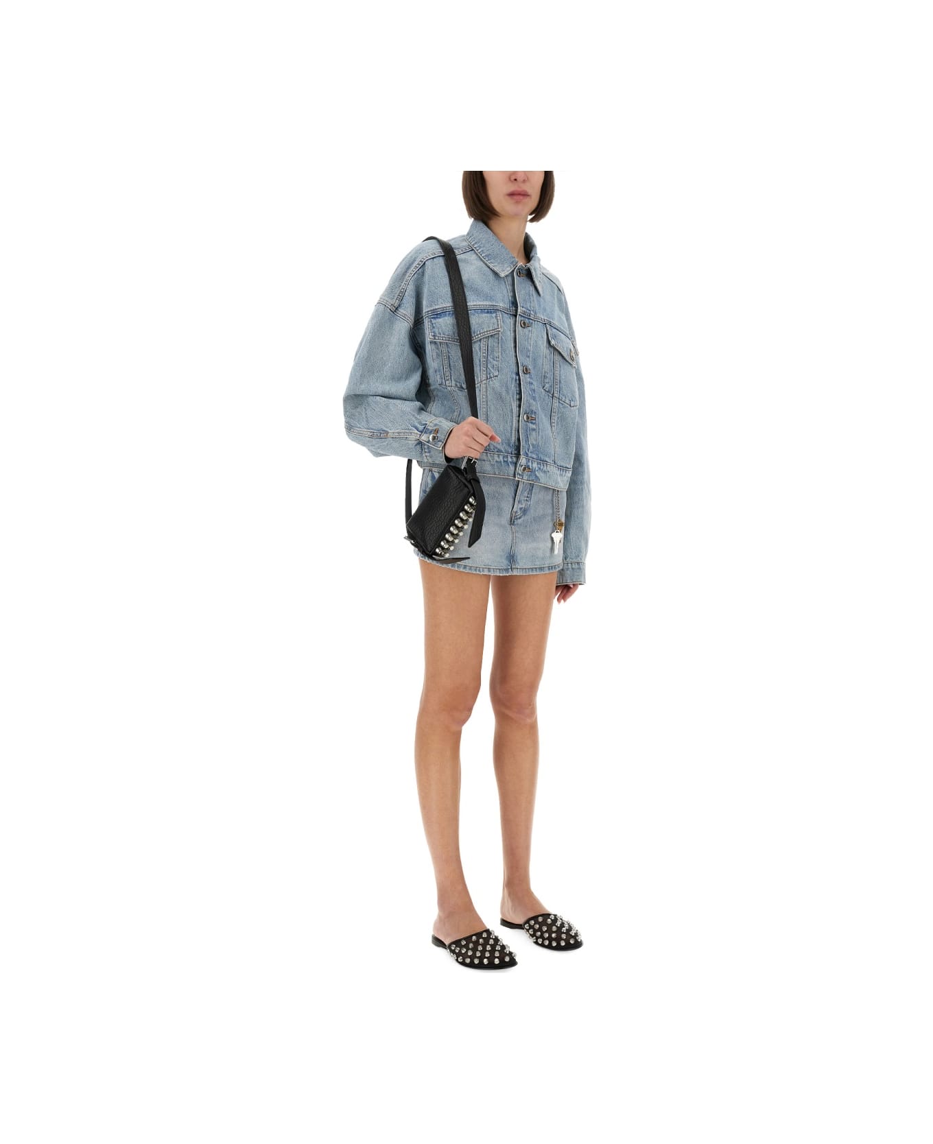 Alexander Wang Regenerated Denim Shorts - DENIM
