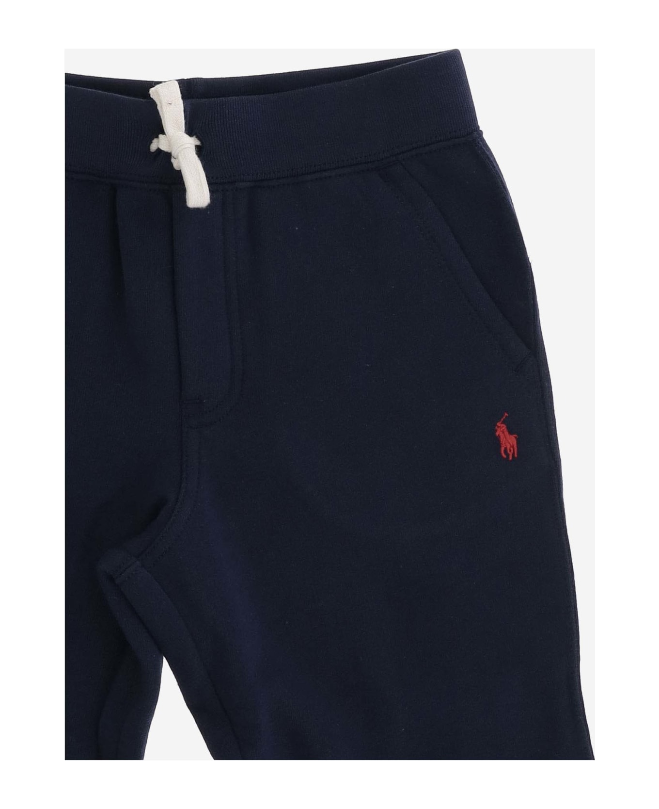 Polo Ralph Lauren Cotton Blend Joggers With Logo - Cruise Navy