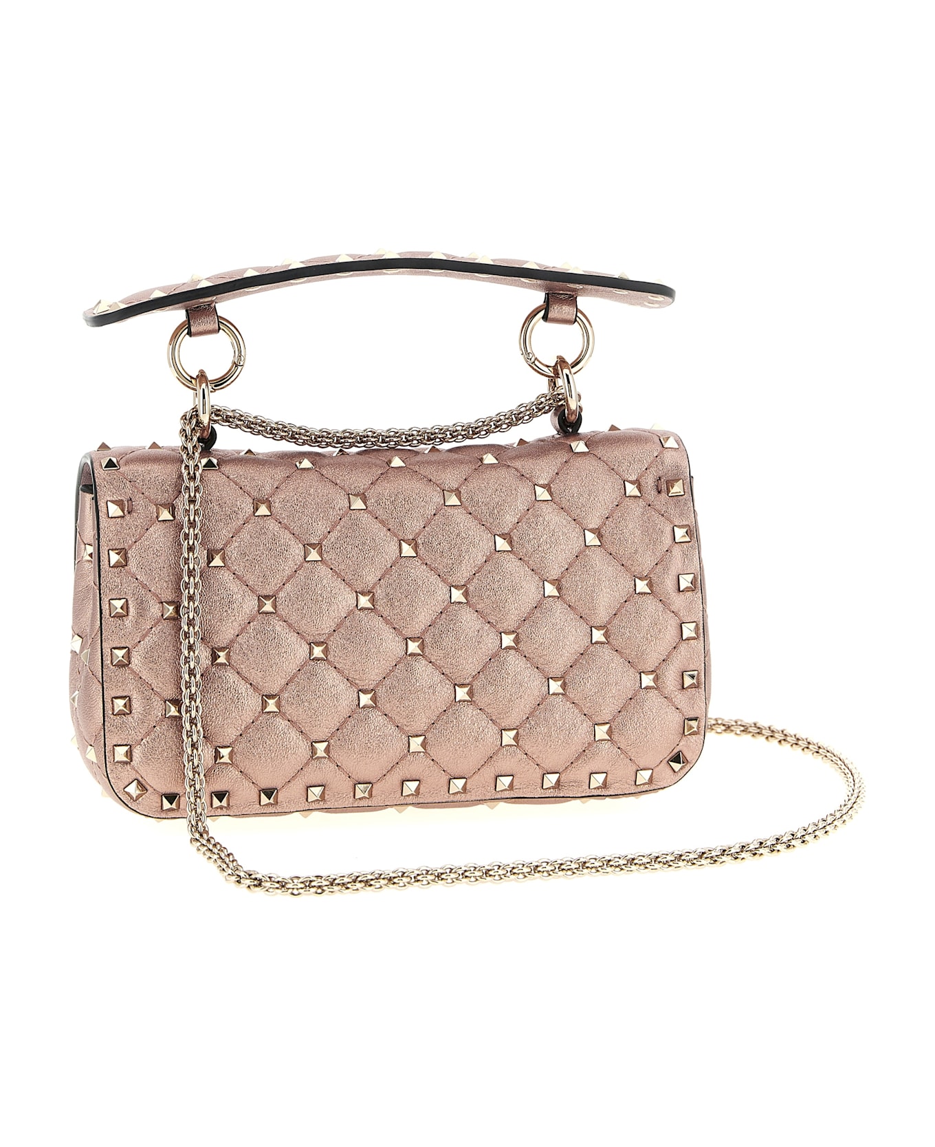 Valentino Garavani 'rockstud Spike' Shoulder Bag - Pink