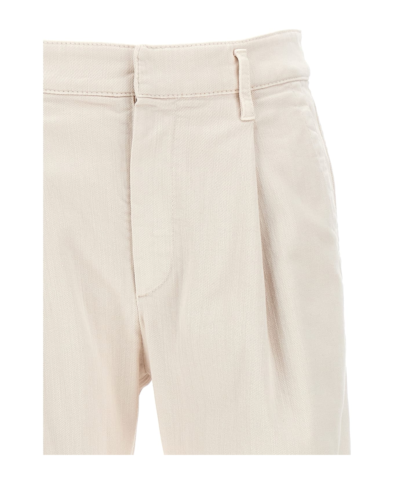 Brunello Cucinelli Stretch Denim Pants - Beige