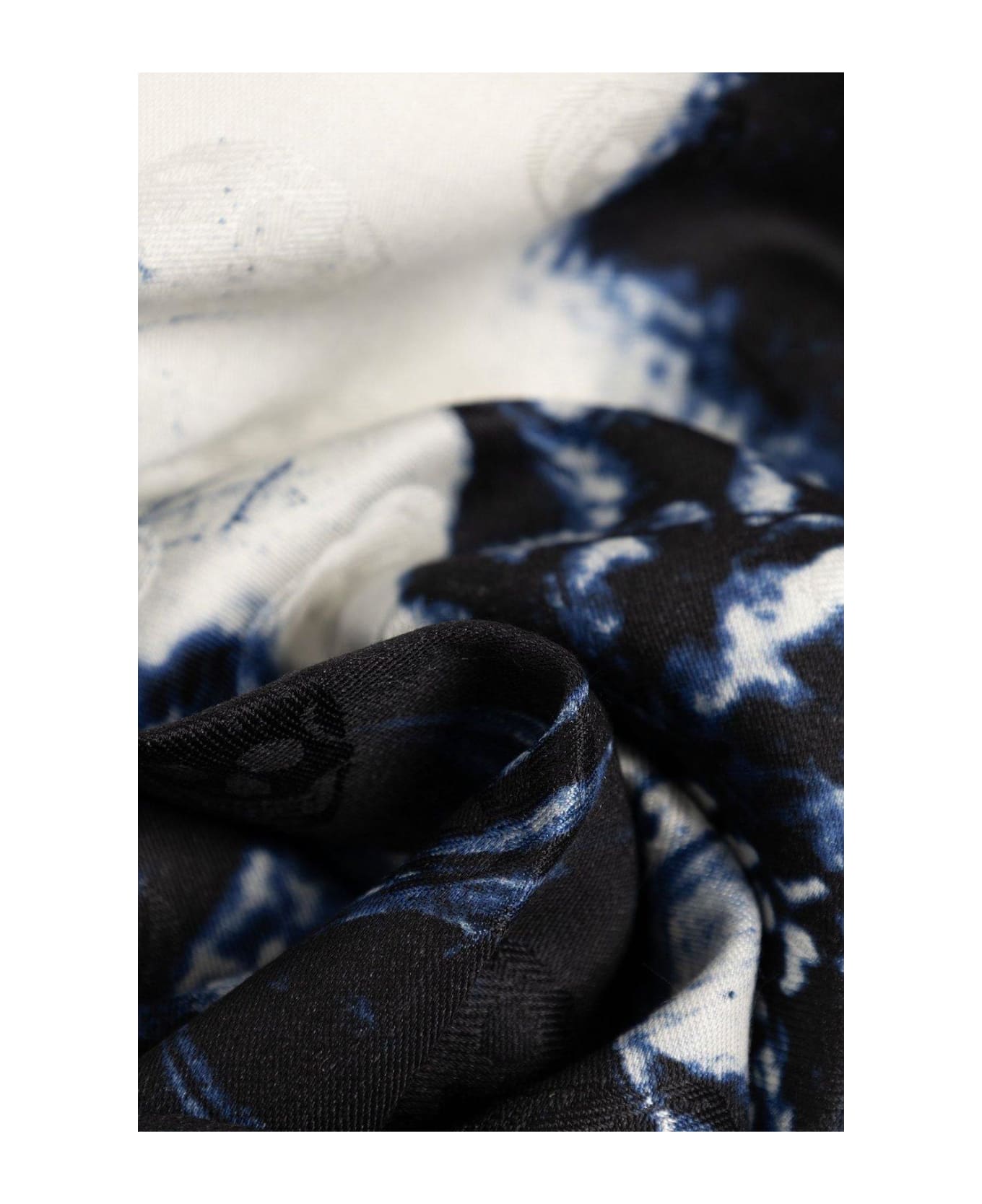 Alexander McQueen Floral-printed Frayed Edge Scarf - NEUTRALS スカーフ＆ストール