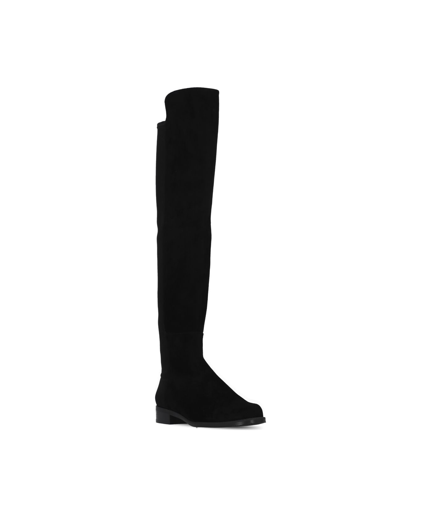 Stuart Weitzman Suede Leather Boots - Black