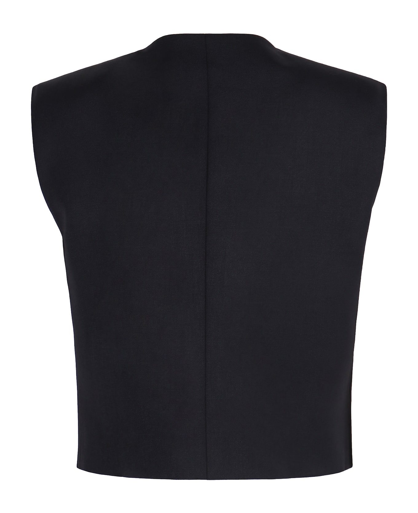 Parosh Wool Vest - blue