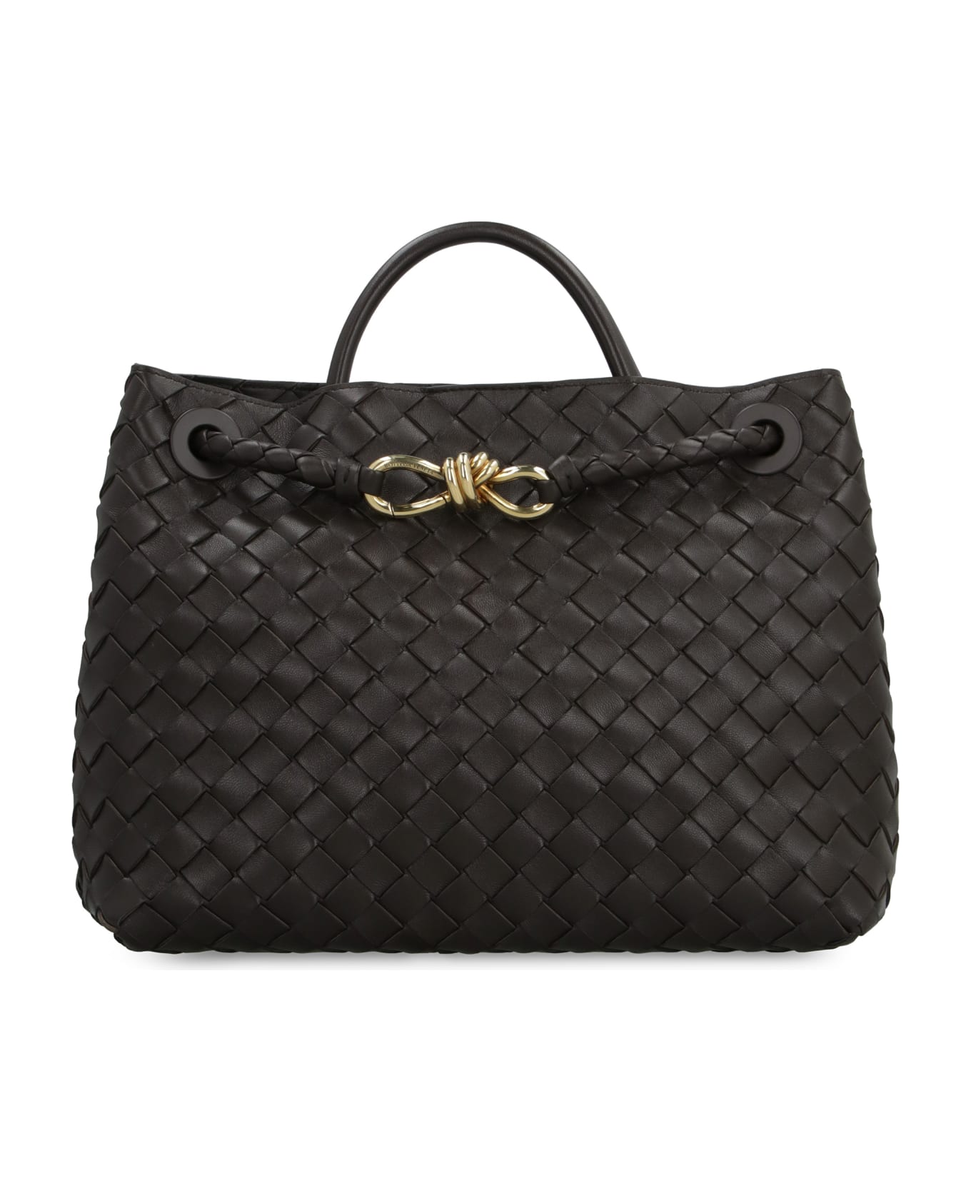 Bottega Veneta Andiamo Medium Leather Bag - Marrone
