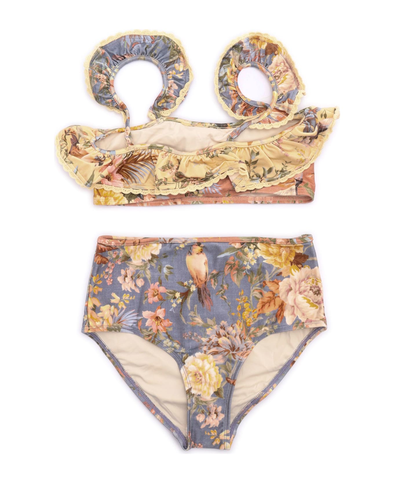Zimmermann Tallow Kids Frill Bikini - MULTICOLOR