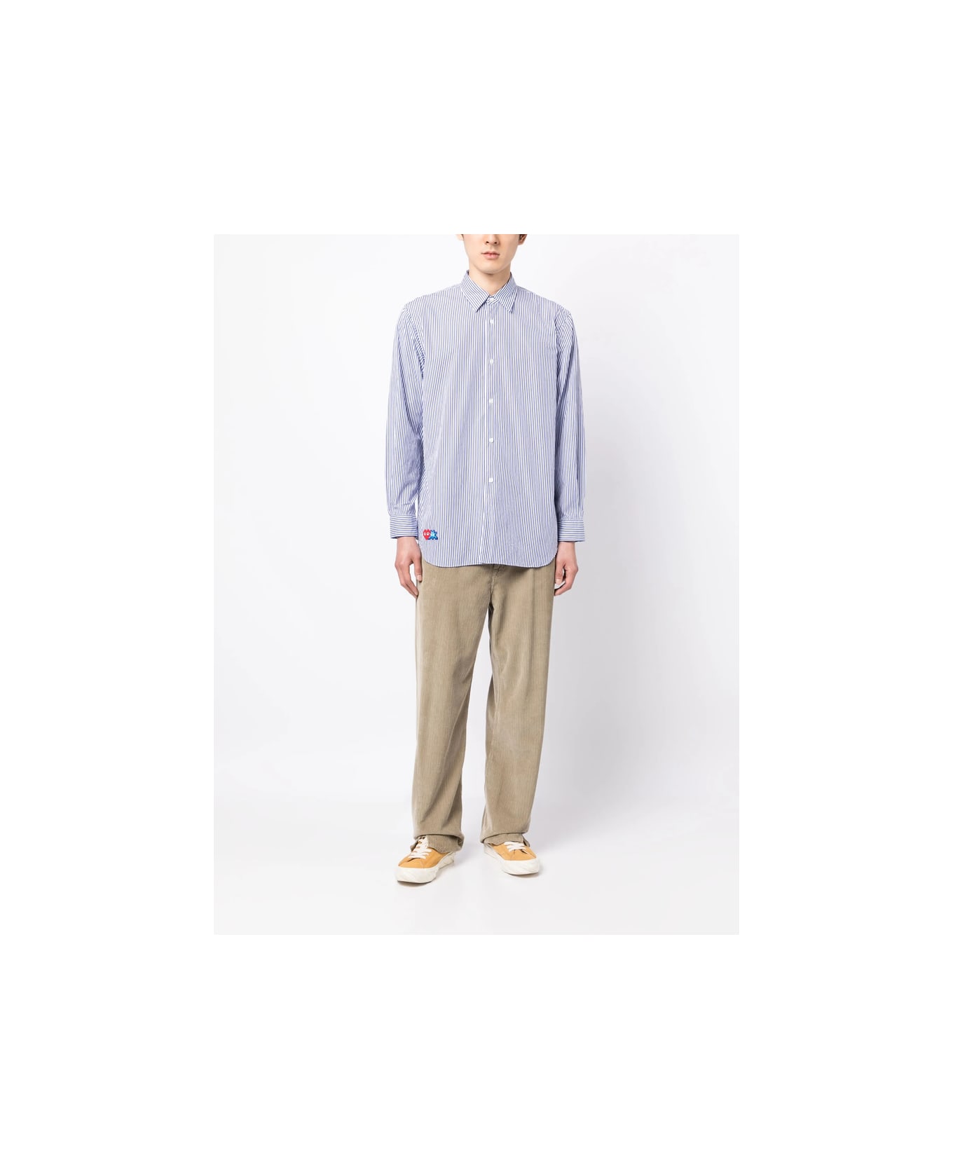 Comme des Garçons Play Shirt - WHITE/BLUE