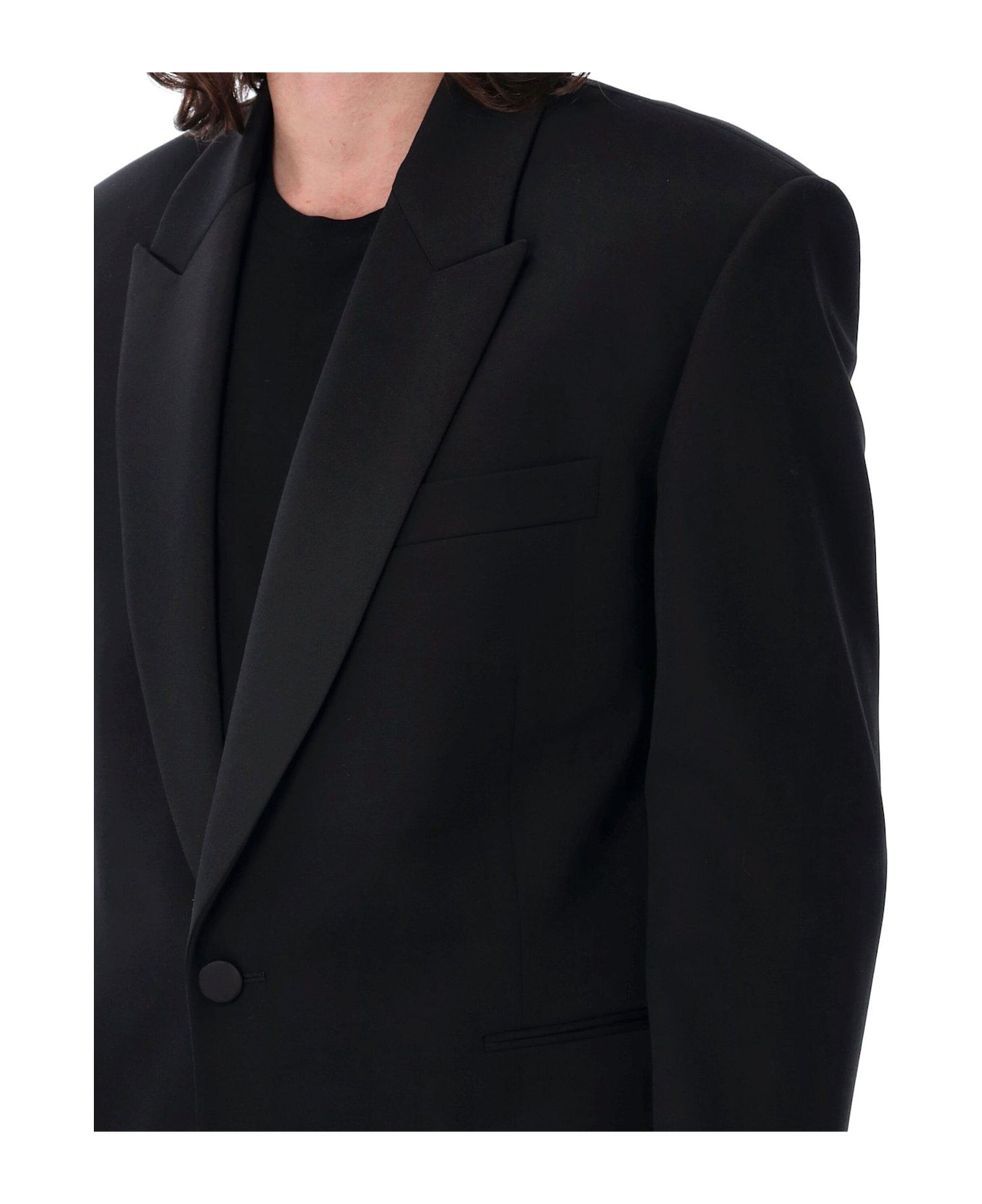 Saint Laurent Single-breasted Tuxedo Jacket - Nero