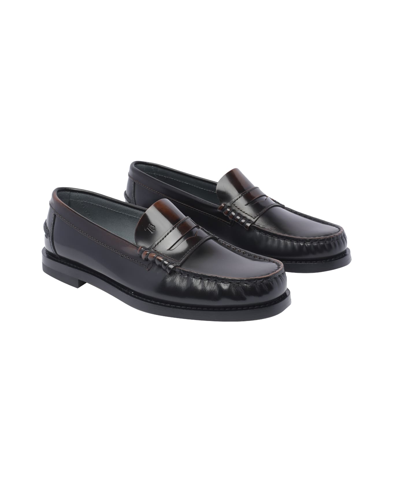 Tod's Leather Loafers - Brown