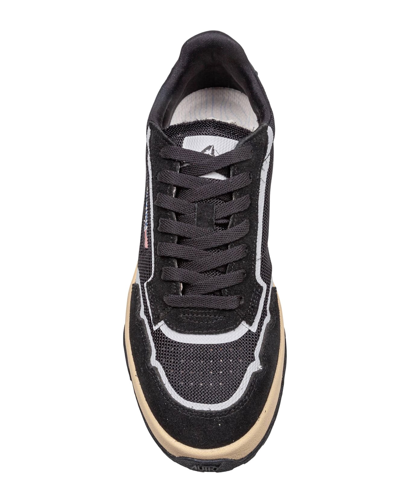 Autry Wildpace Sneakers In Mesh And Suede Color Black - Nero