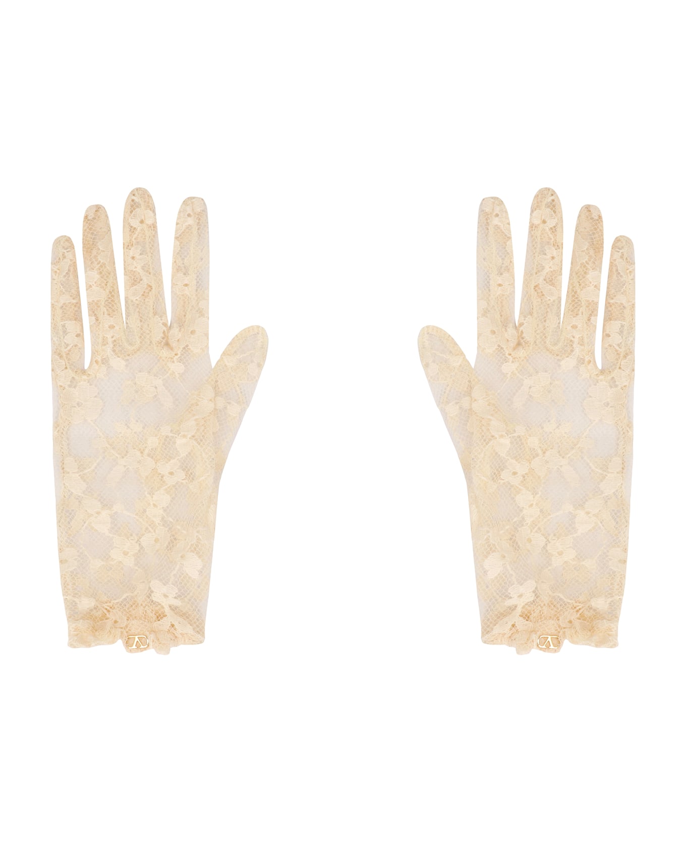 Valentino Garavani Lace Gloves - panna