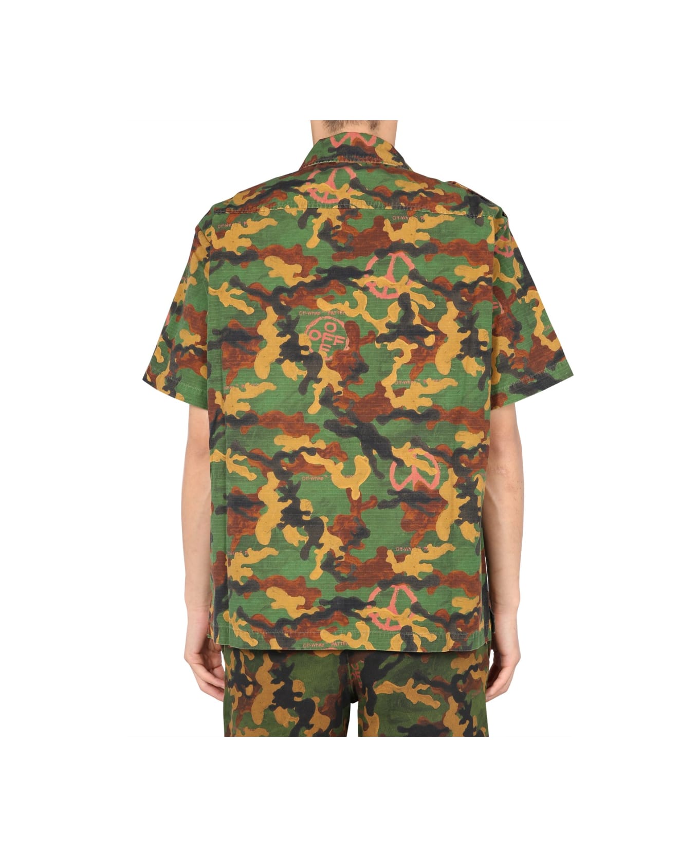 Off-White Camouflage Shirt - MILITARY GREEN