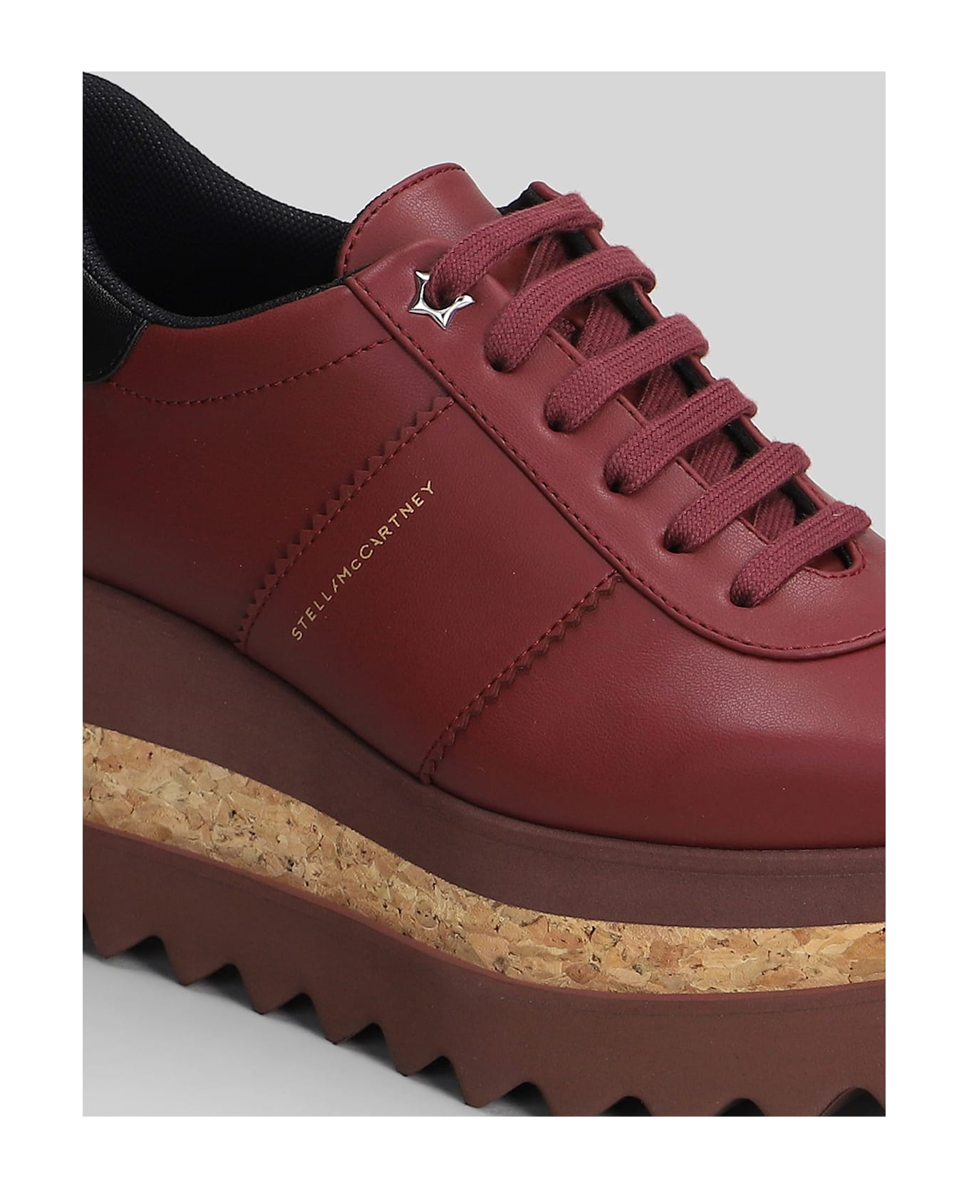 Stella McCartney Sneakelyse Sneakers In Bordeaux Polyuretan - bordeaux