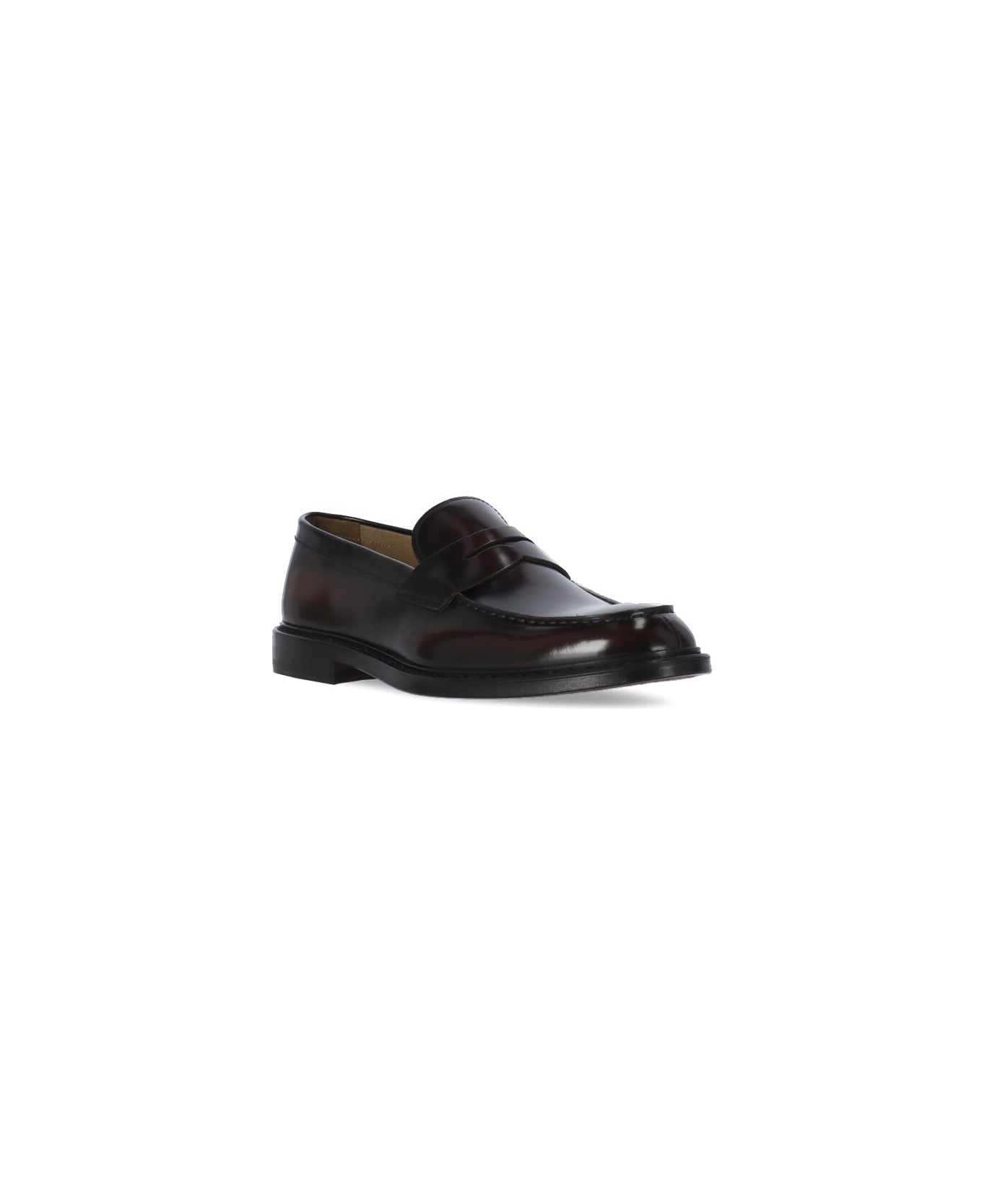 Doucal's Smooth Leather Loafers - Brown